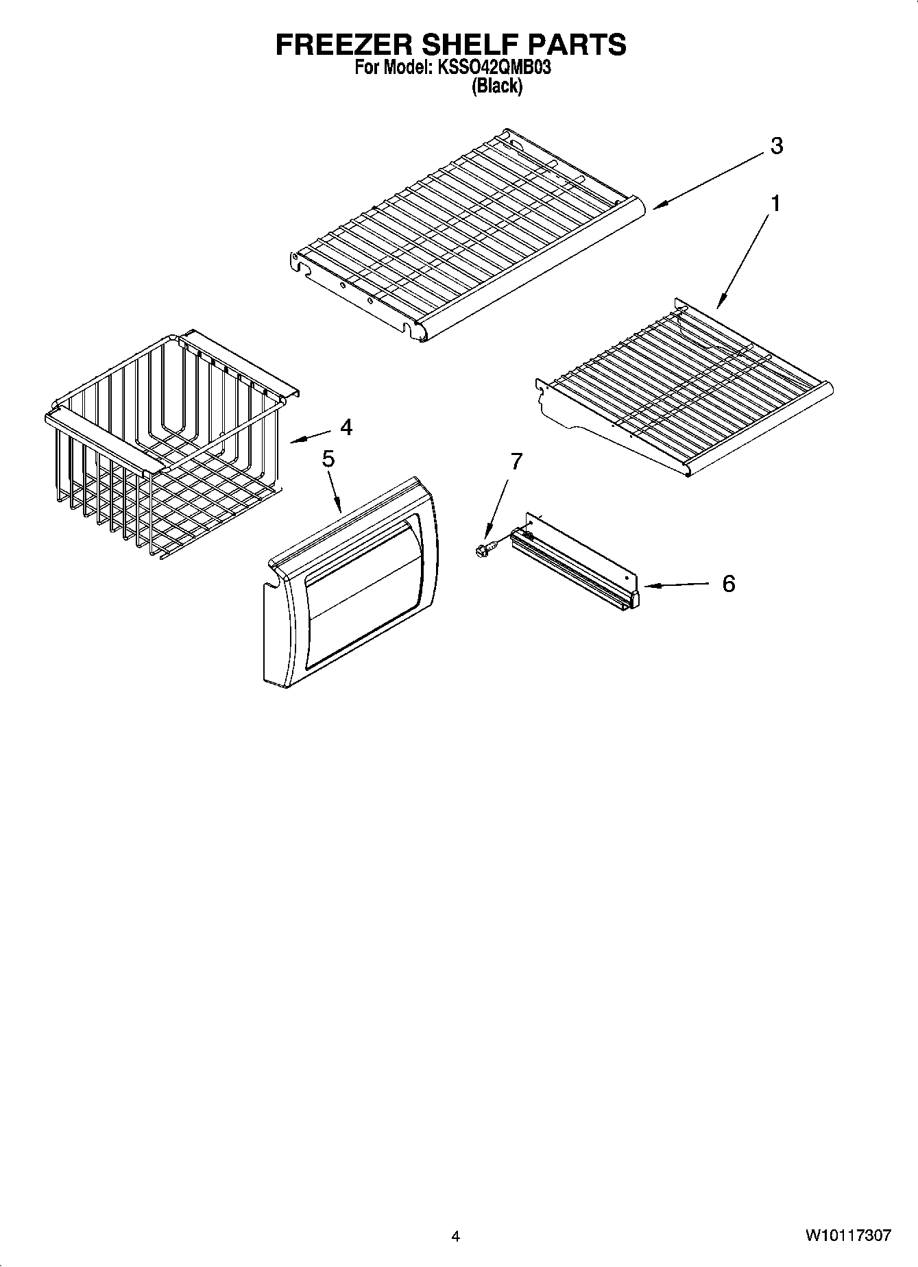 03 - FREEZER SHELF PARTS
