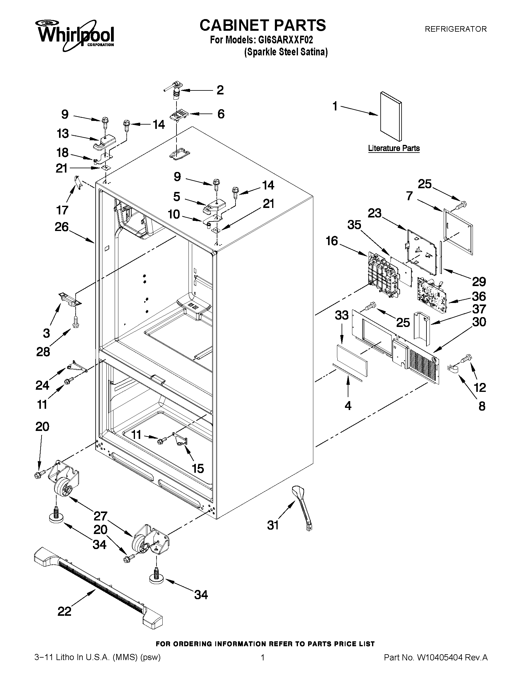 01 - CABINET PARTS