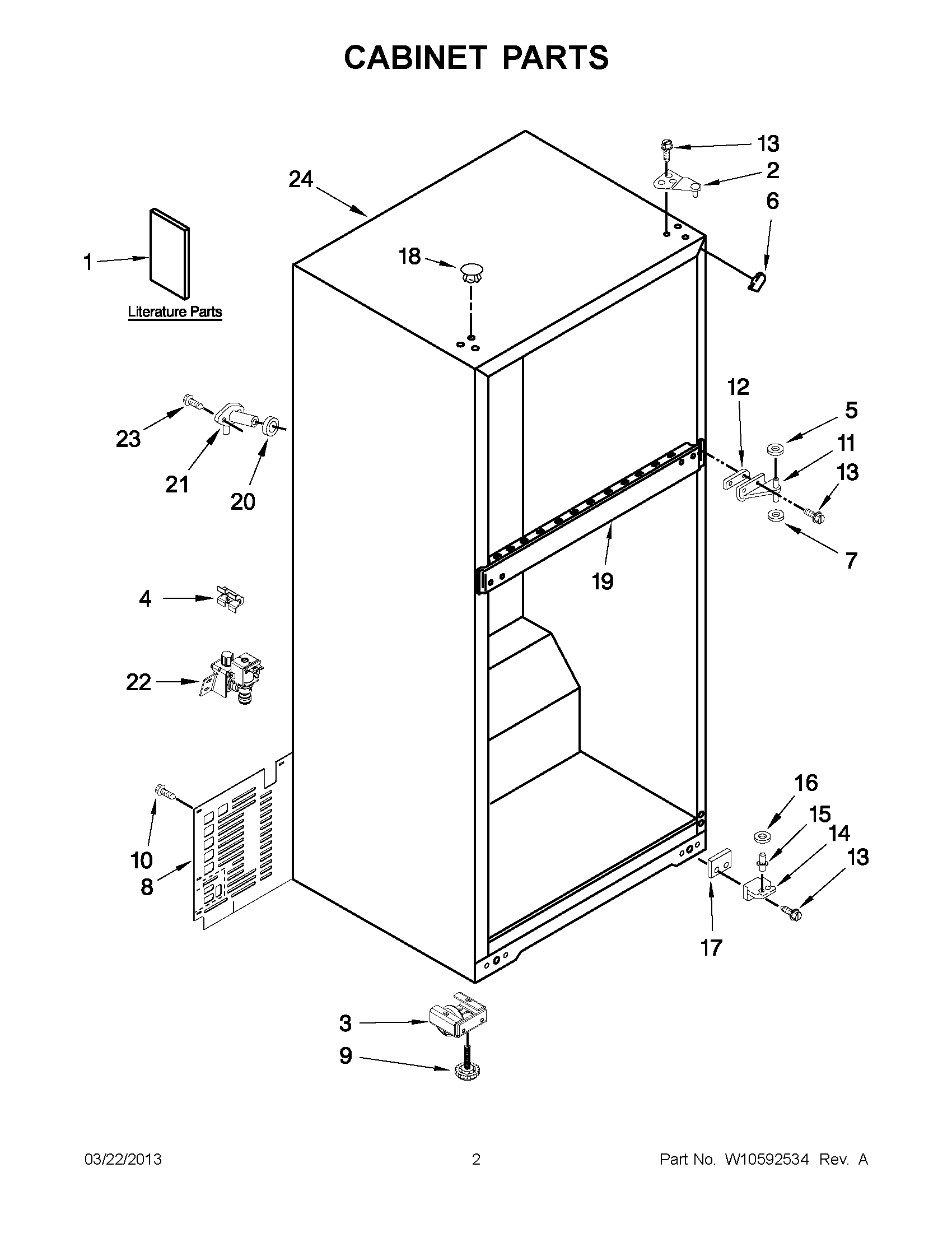 01 - CABINET PARTS