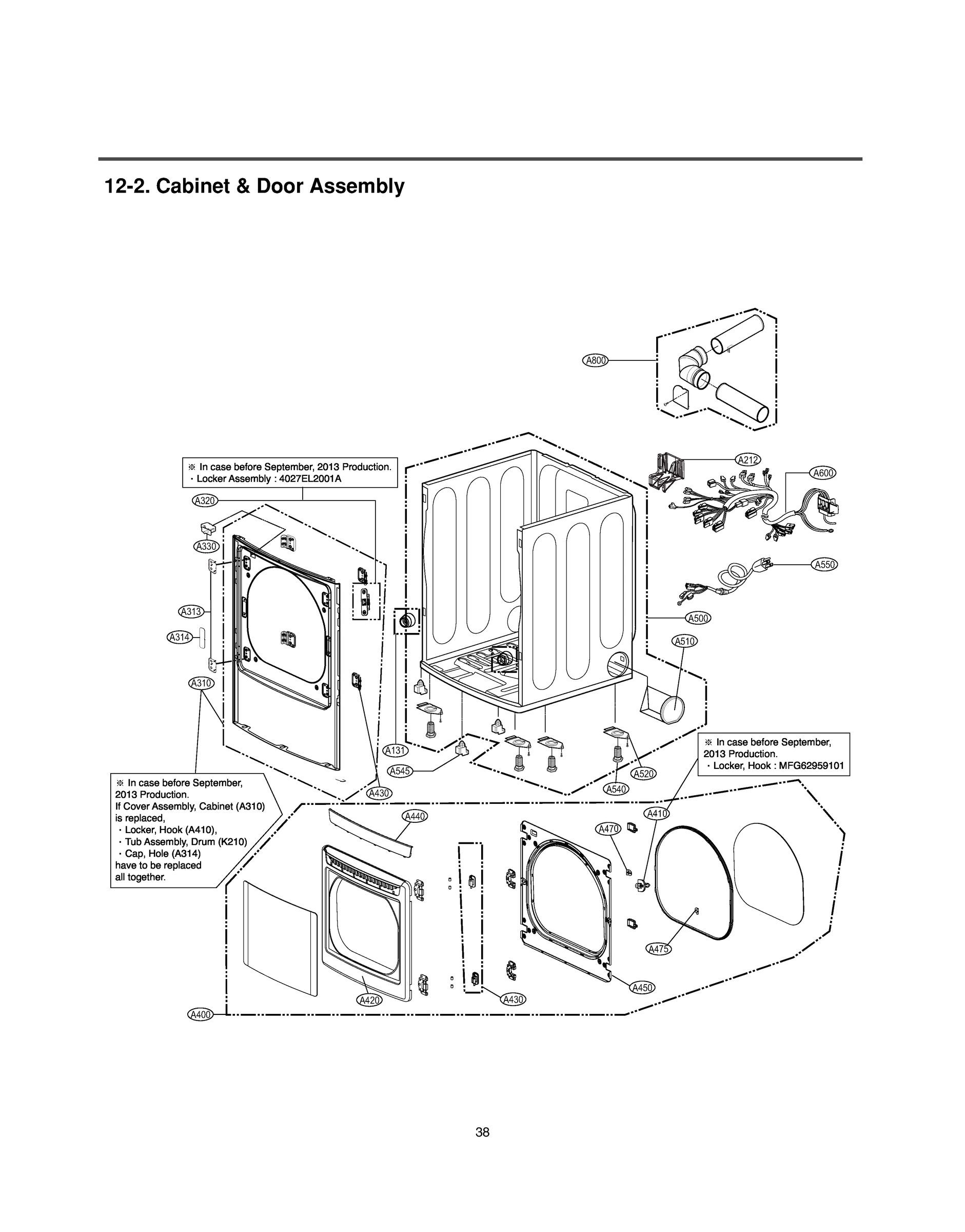 CABINET & DOOR ASSEMBLY