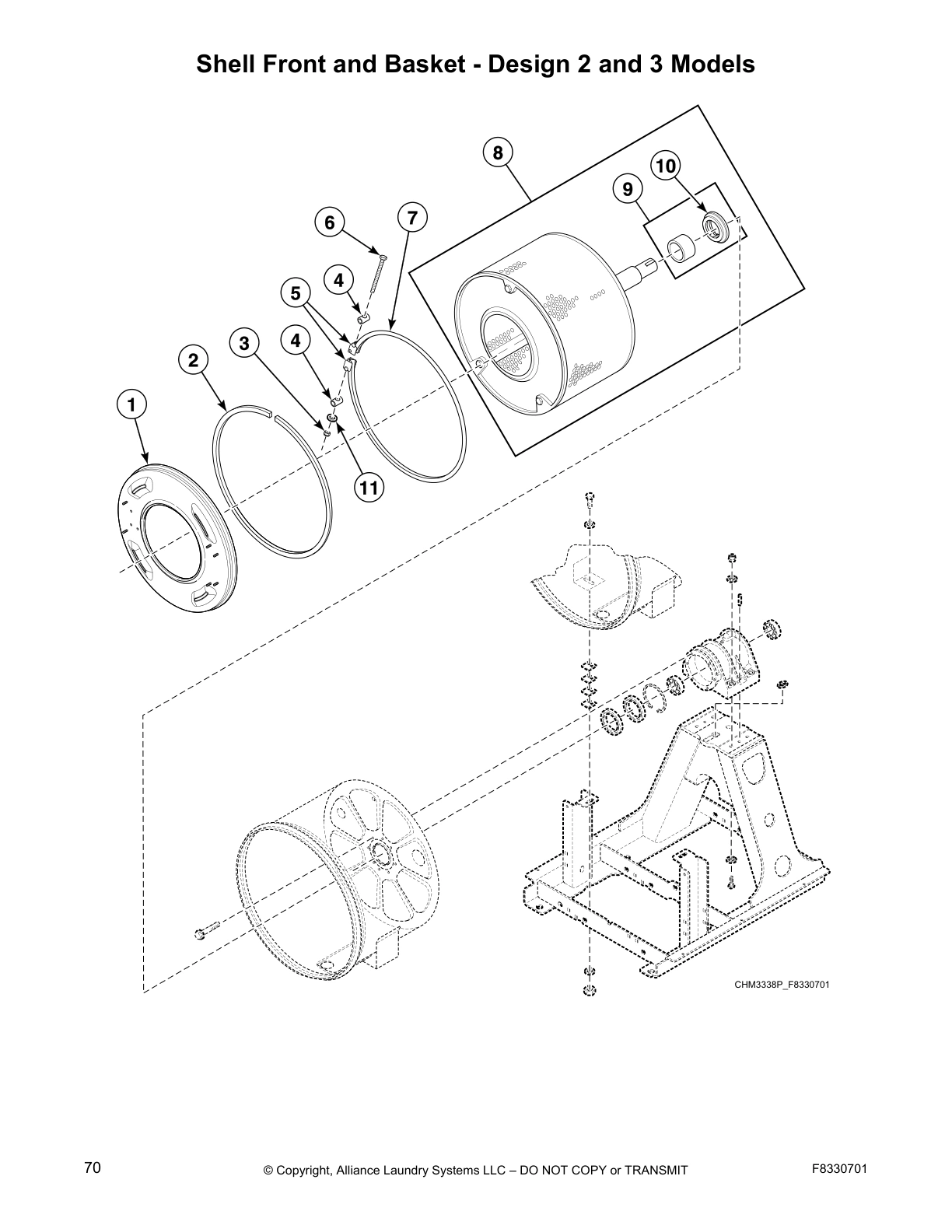 Shell Front and Basket - Design 2 and 3 Models