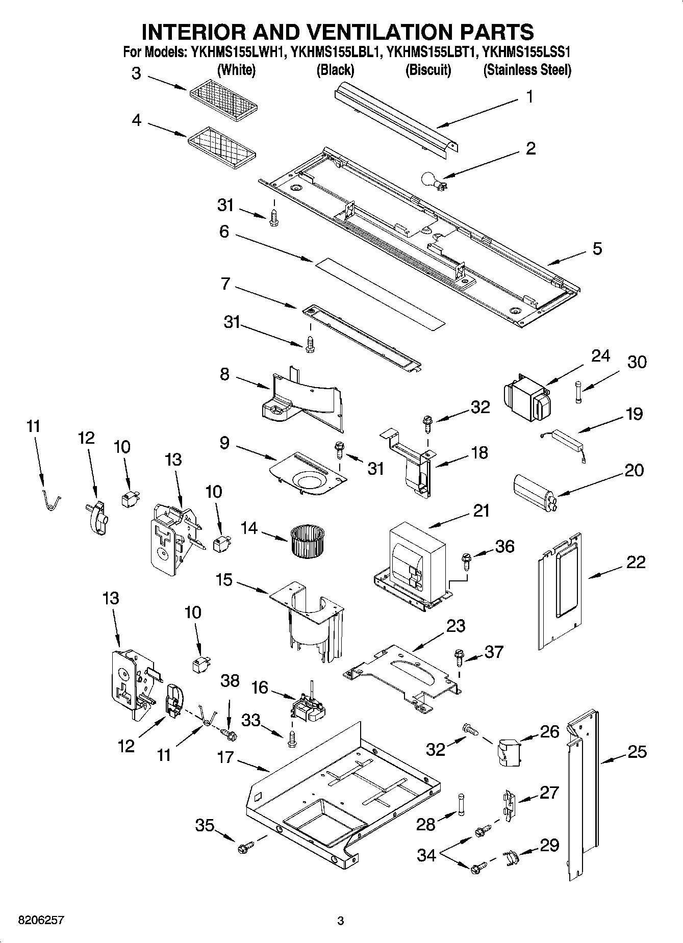 03 - INTERIOR AND VENTILATION PARTS