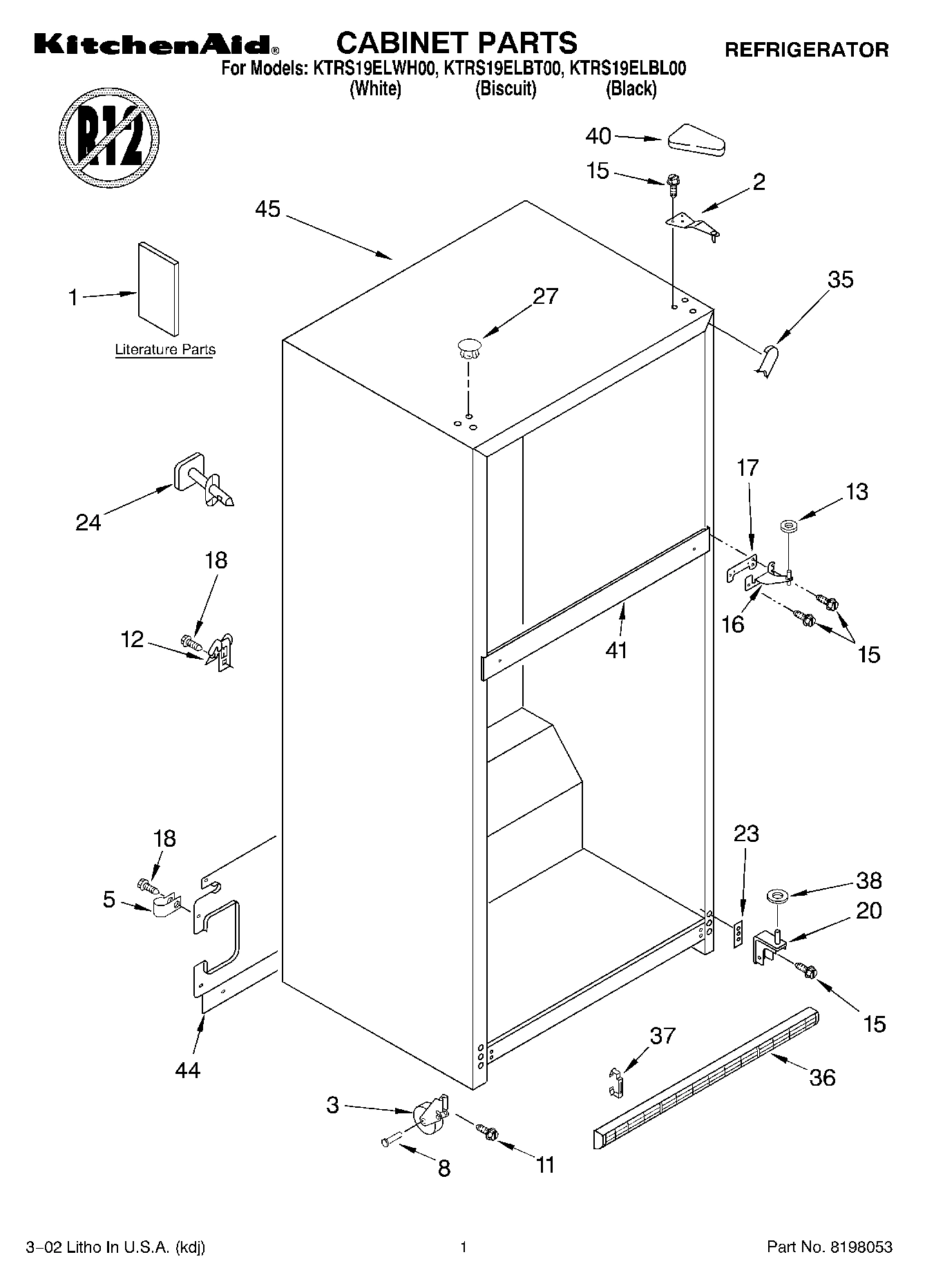 01 - CABINET, LITERATURE