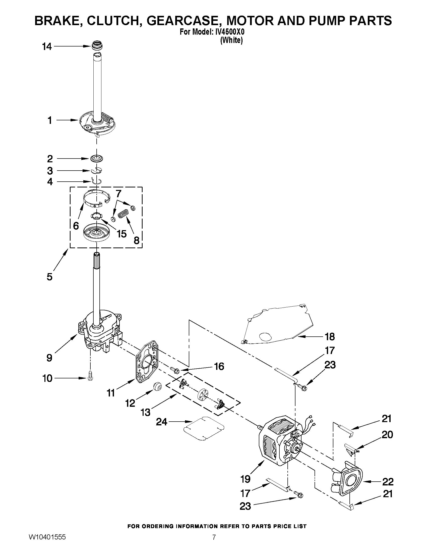 04 - BRAKE, CLUTCH, GEARCASE, MOTOR AND PUMP PARTS