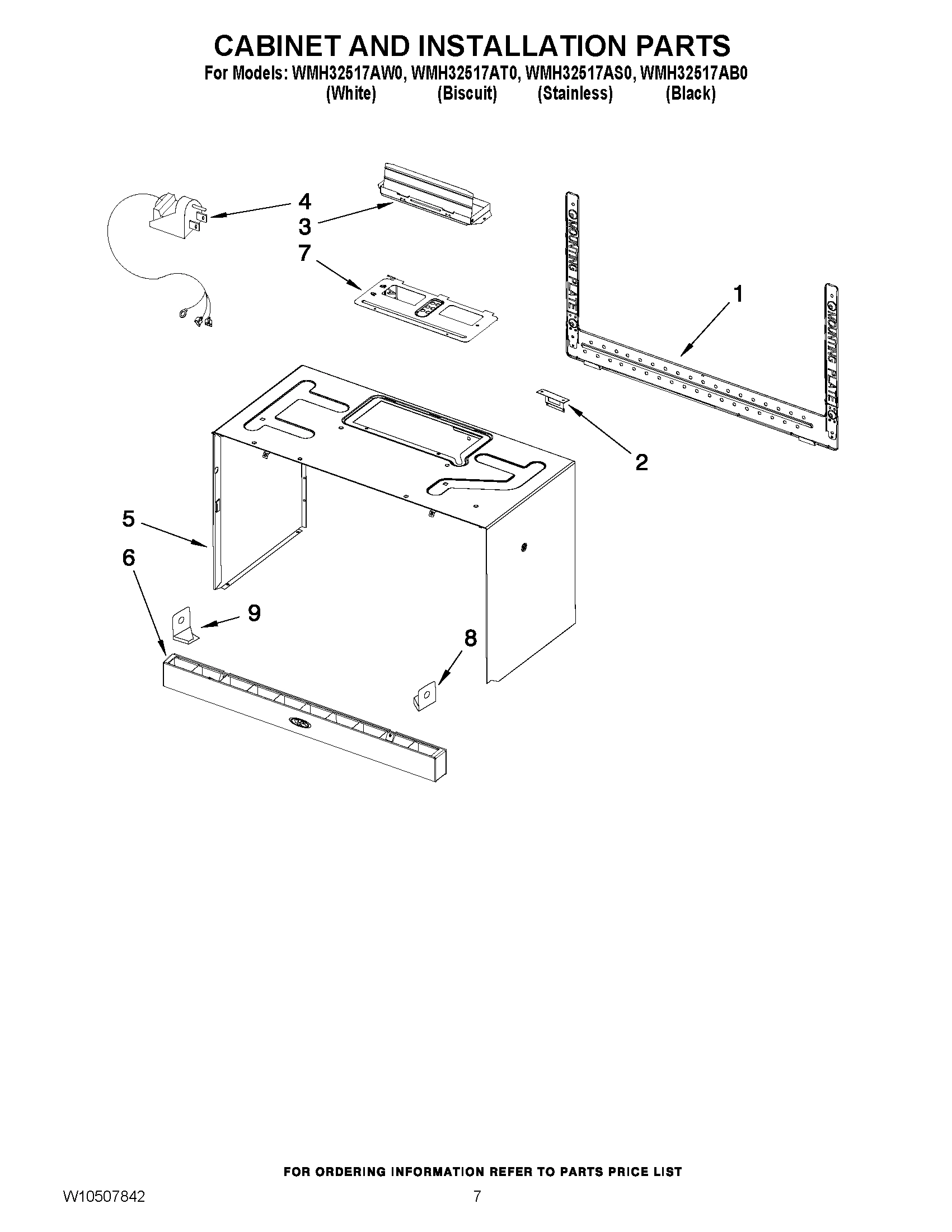 06 - CABINET AND INSTALLATION PARTS