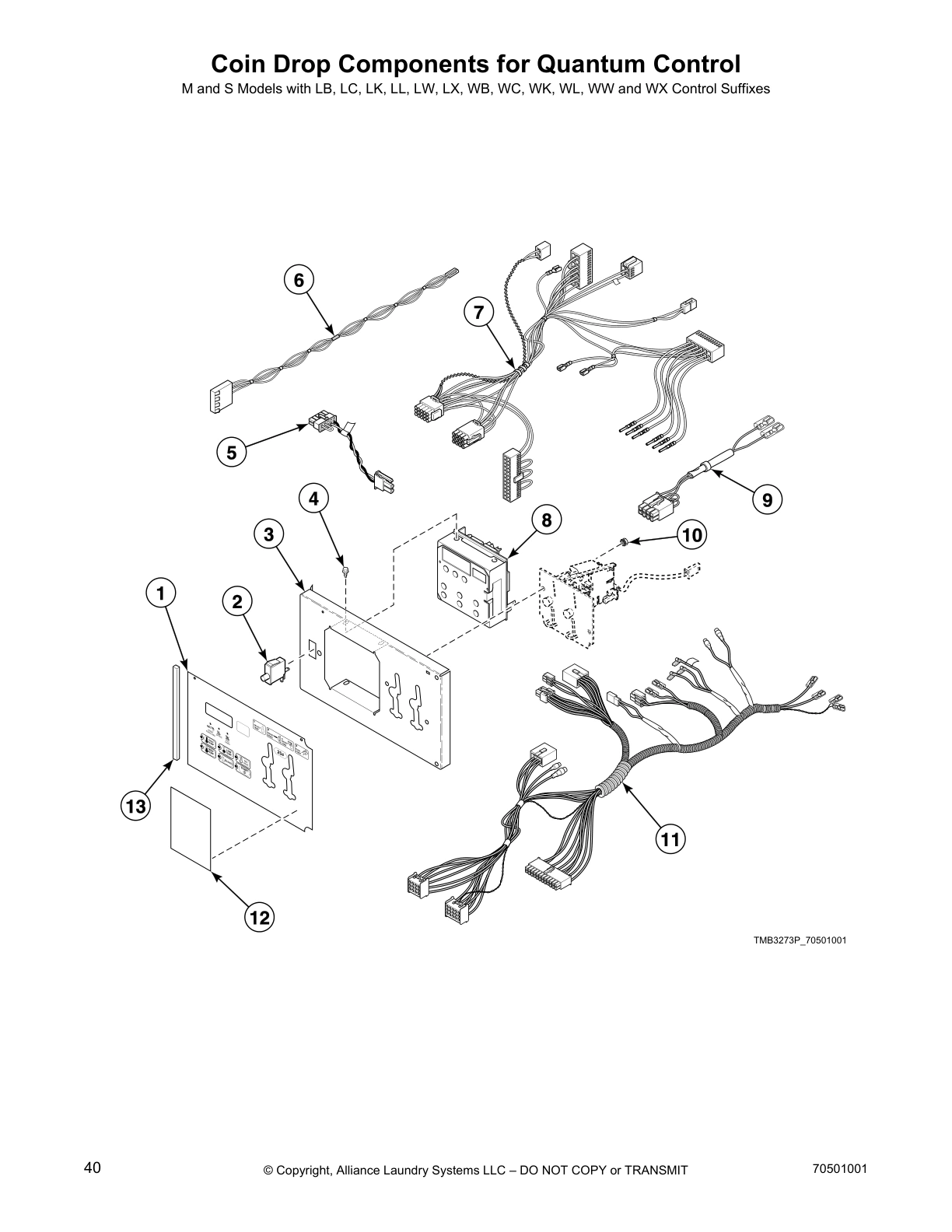 Coin Drop Components for Quantum Control