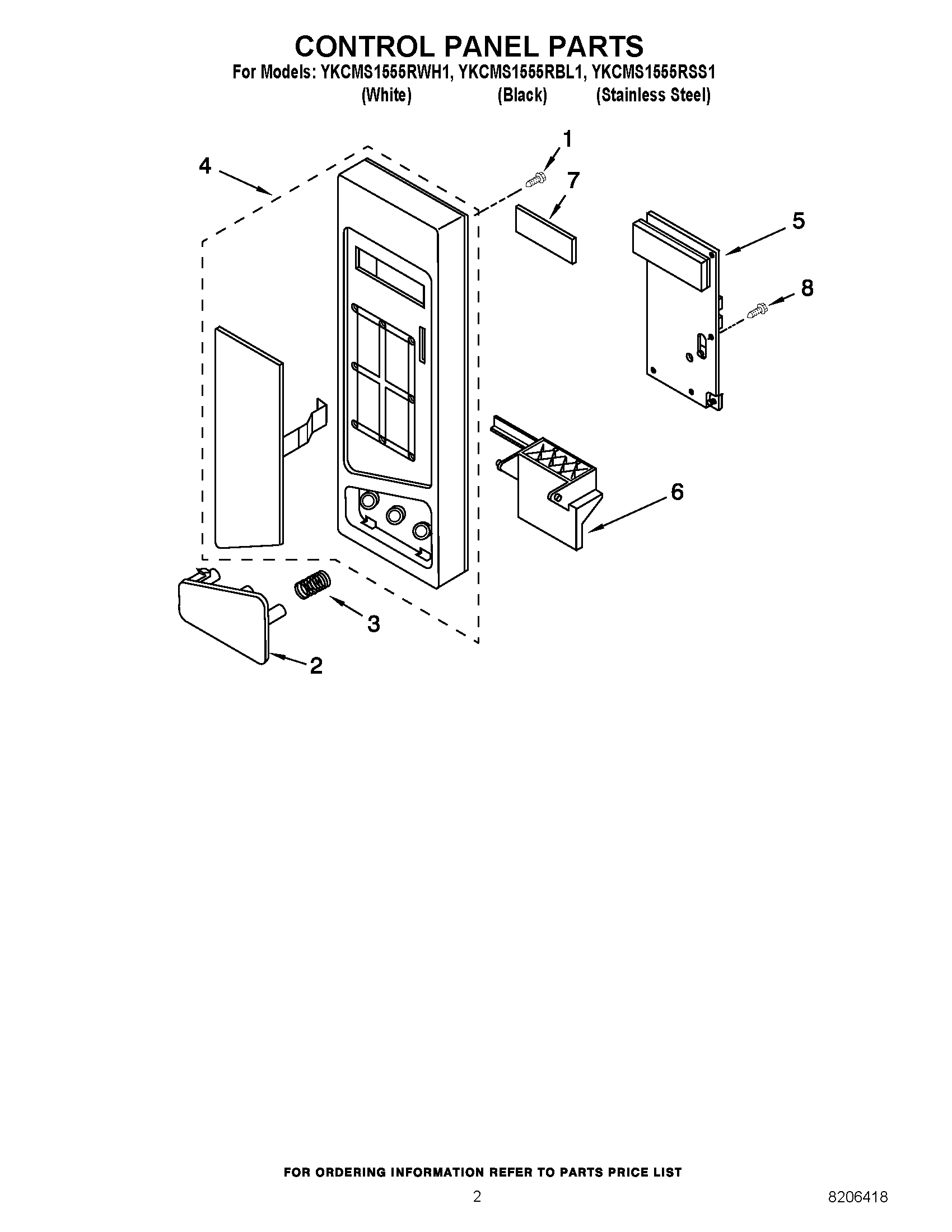 02 - CONTROL PANEL PARTS