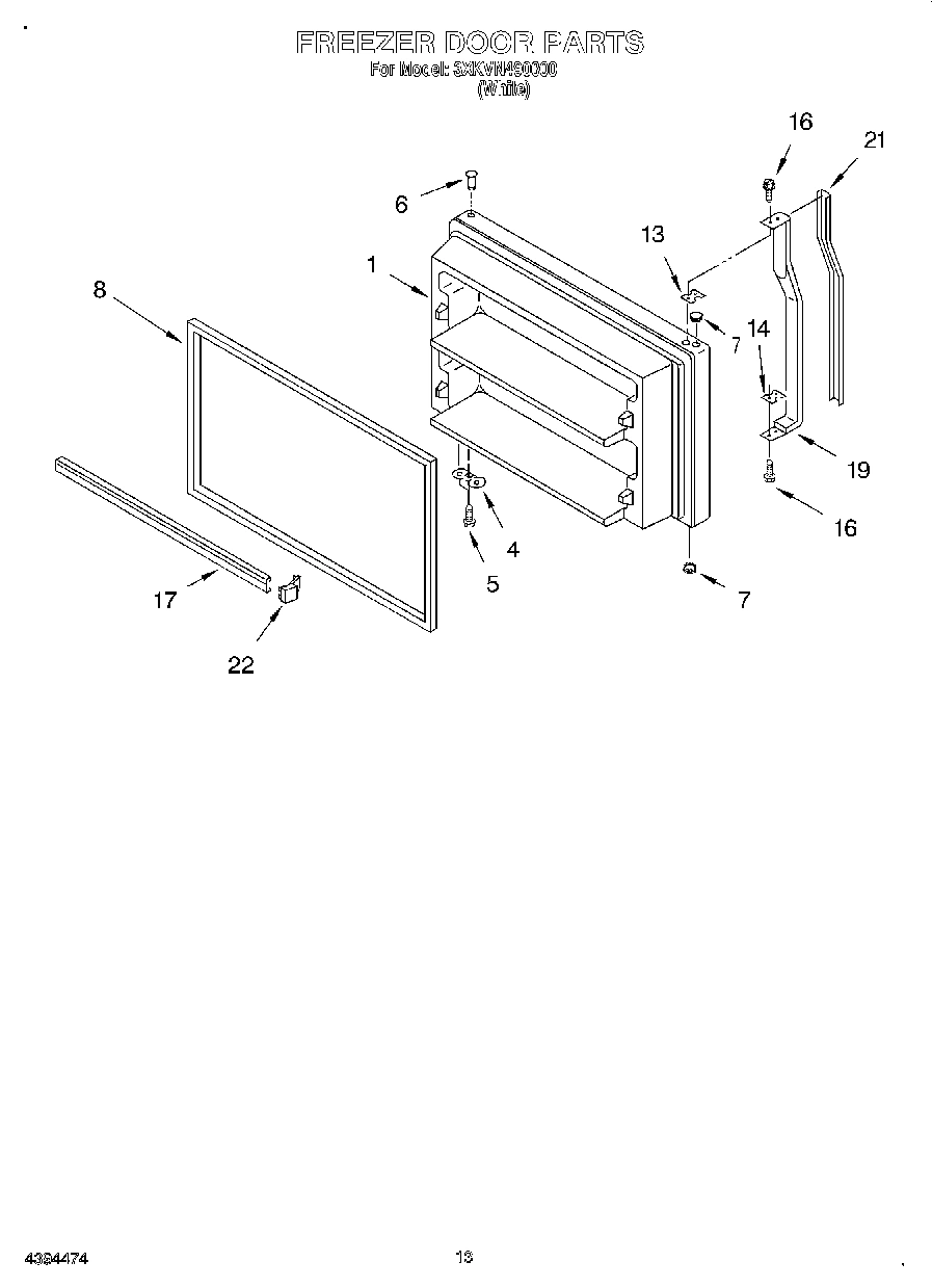 07 - FREEZER DOOR, LIT/OPTIONAL