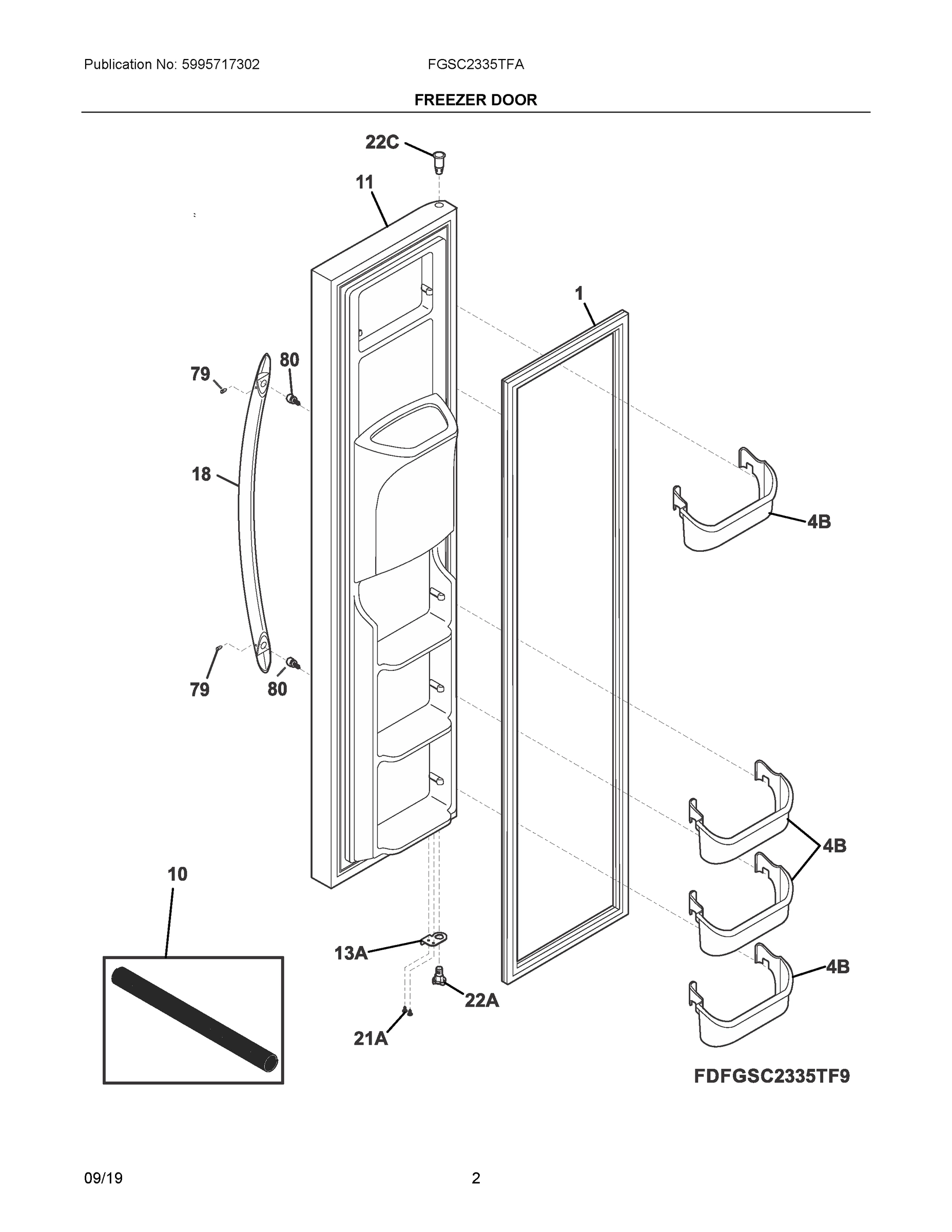 02 - FREEZER DOOR