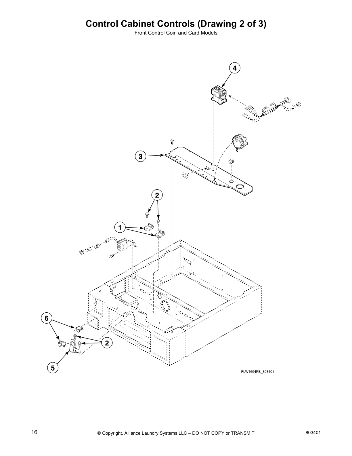 Control Cabinet Controls (Drawing 2 of 3)