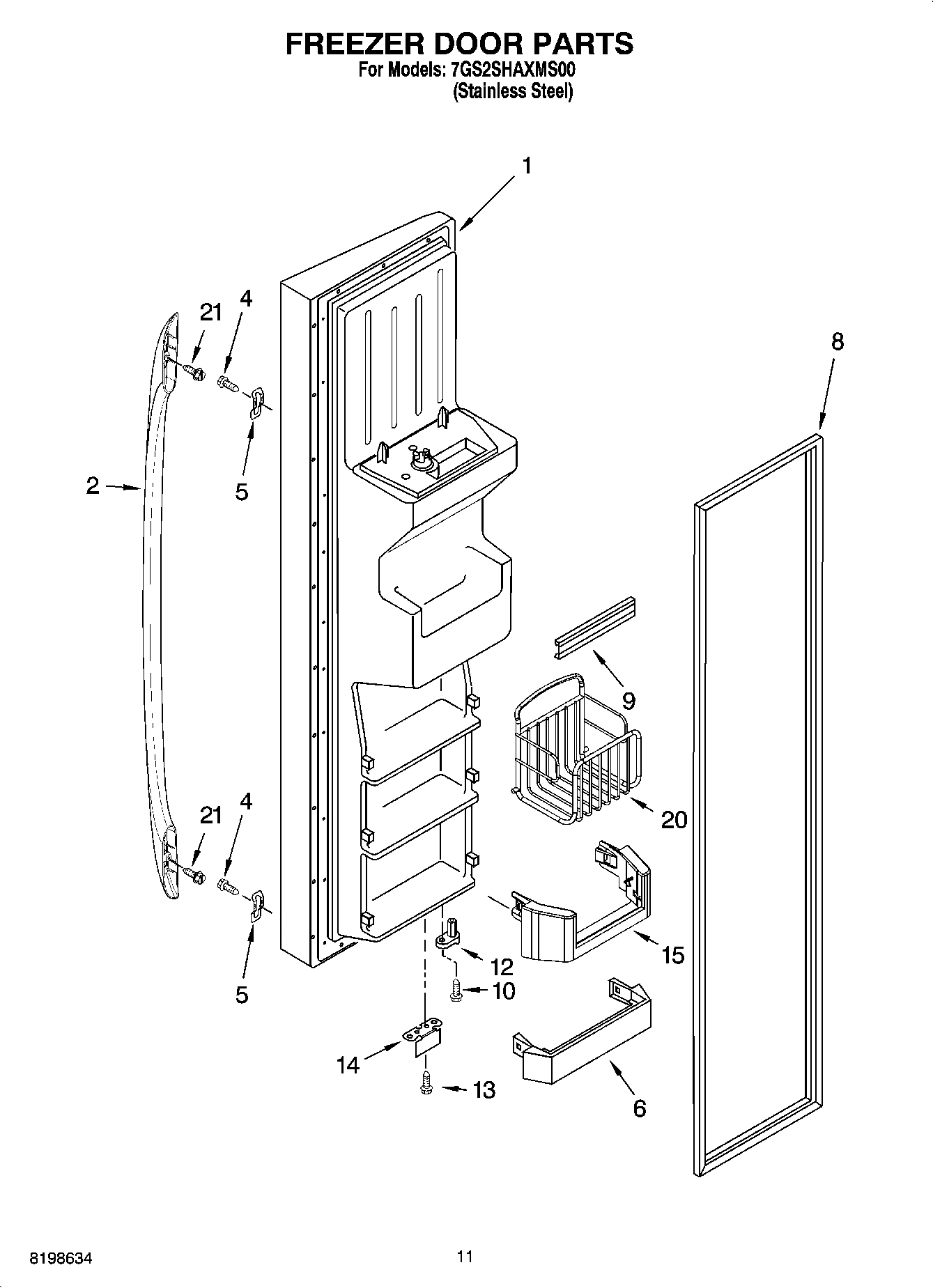 07 - FREEZER DOOR PARTS