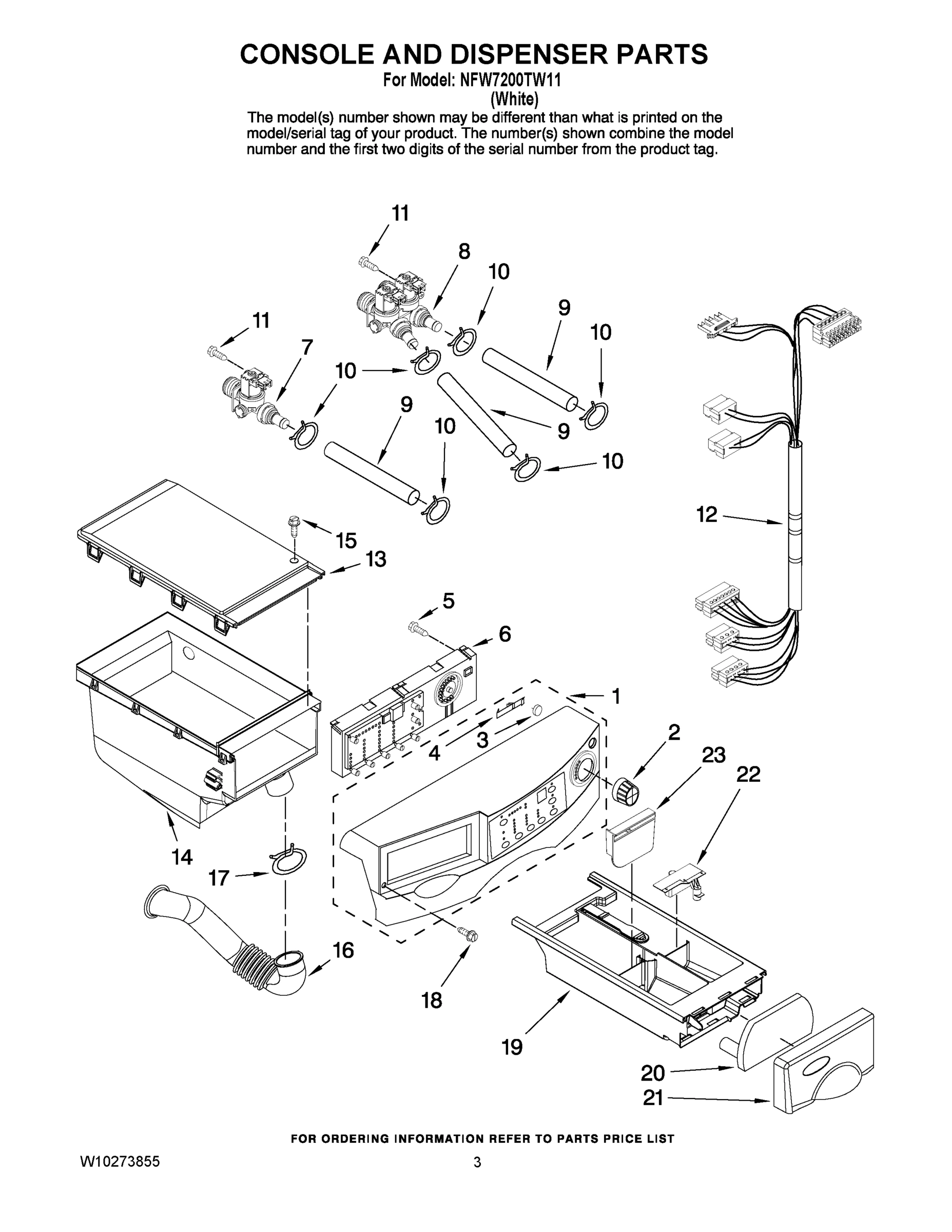 02 - CONSOLE AND DISPENSER PARTS