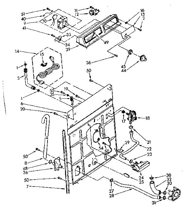 CONTROLS AND REAR PANEL PARTS