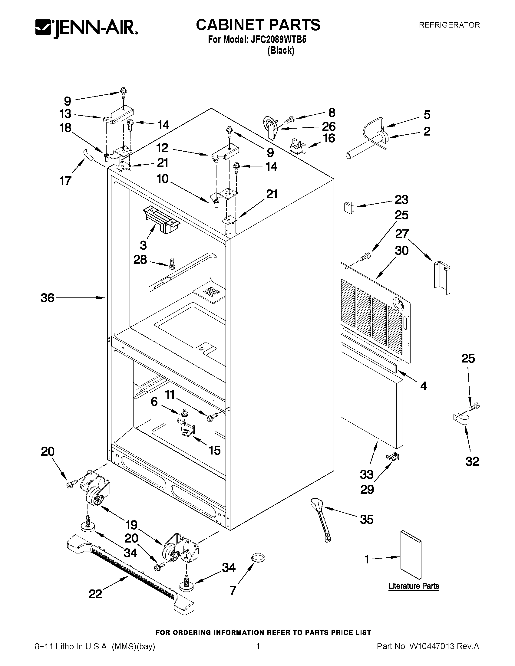 01 - CABINET PARTS