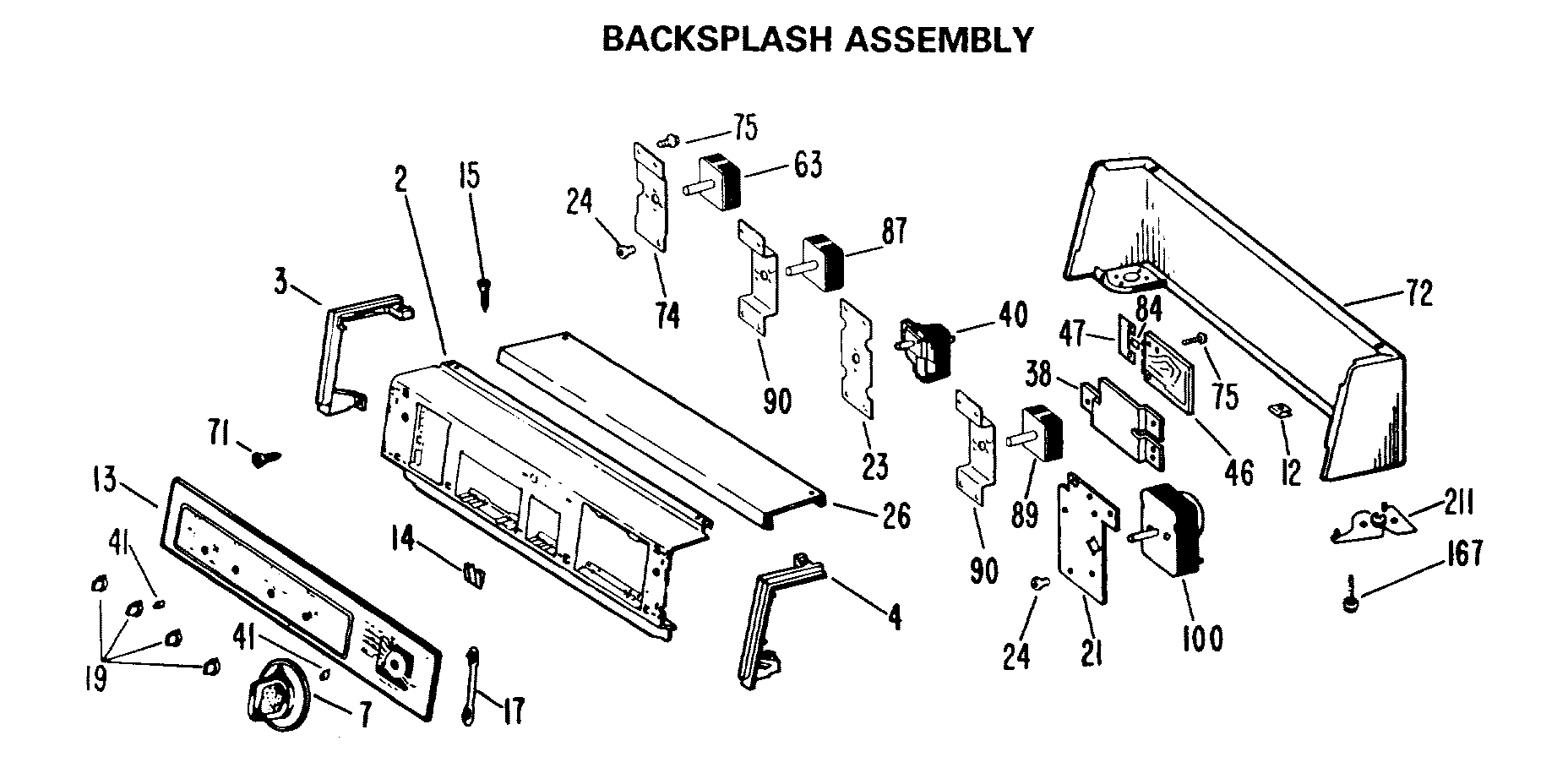 BACKSPLASH ASSEMBLY