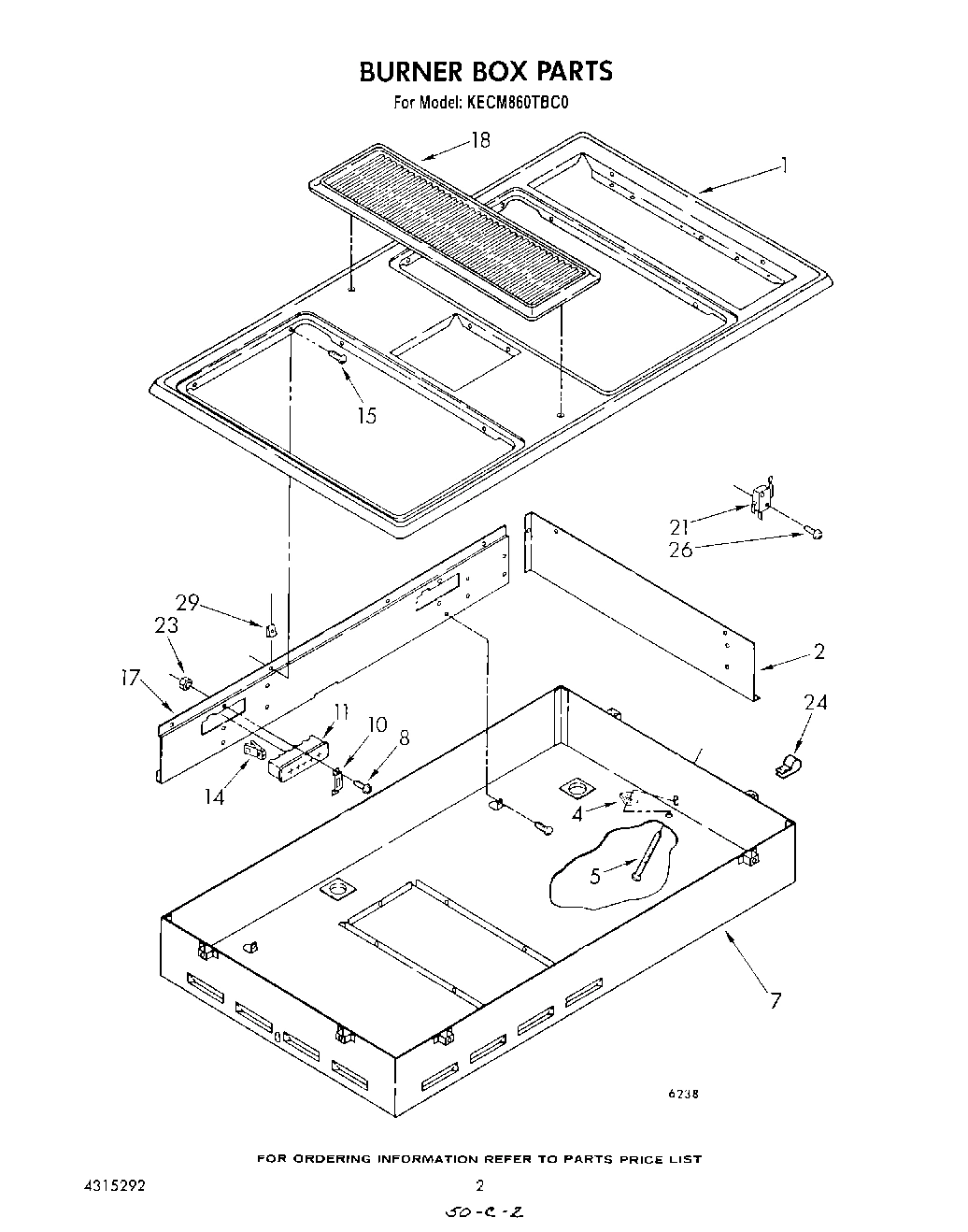 02 - BURNER BOX , LITERATURE AND OPTIONAL