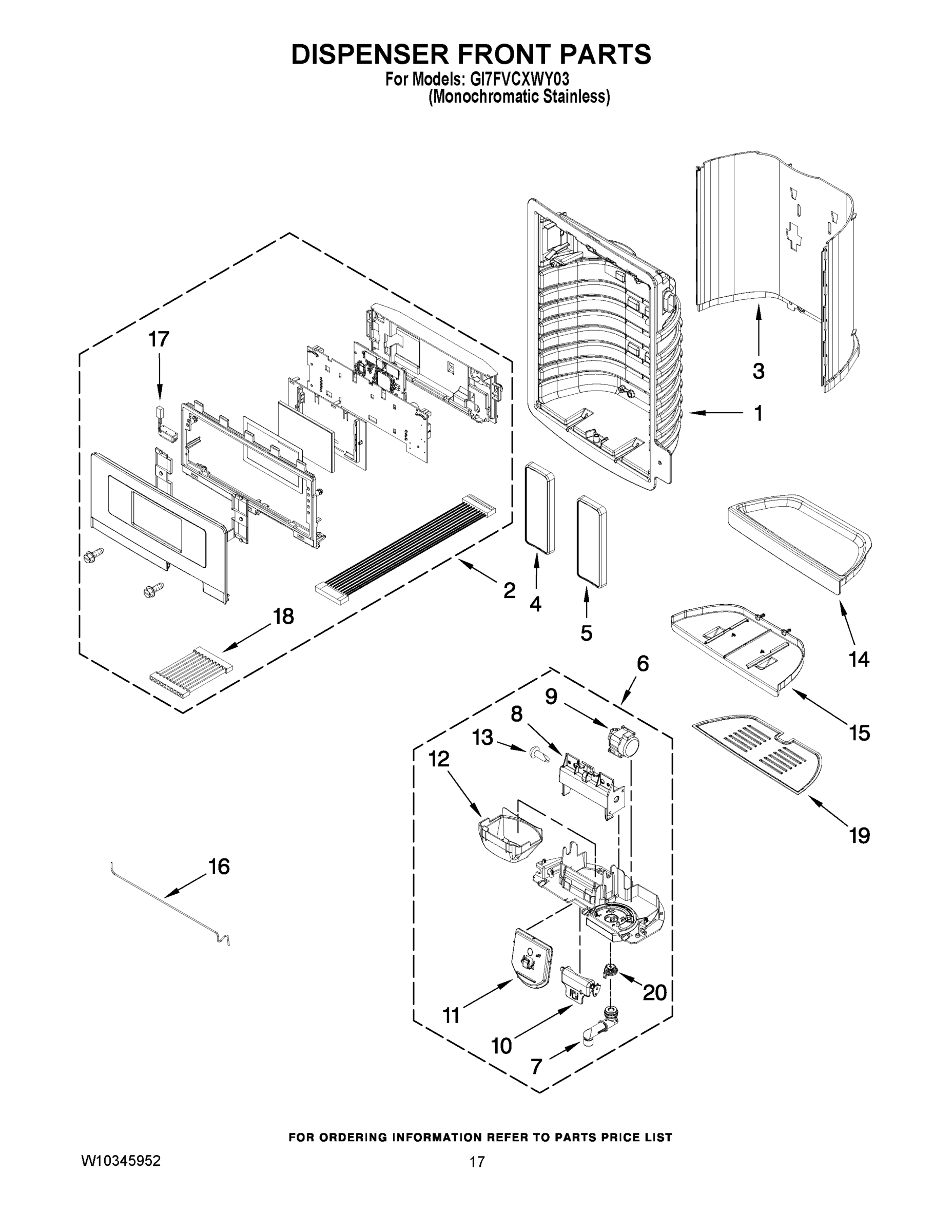 09 - DISPENSER FRONT PARTS
