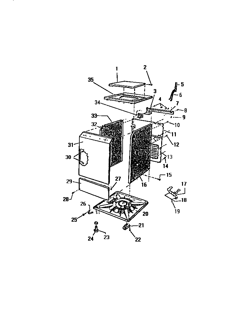 03 - CABINET, TOP PANEL, BASE