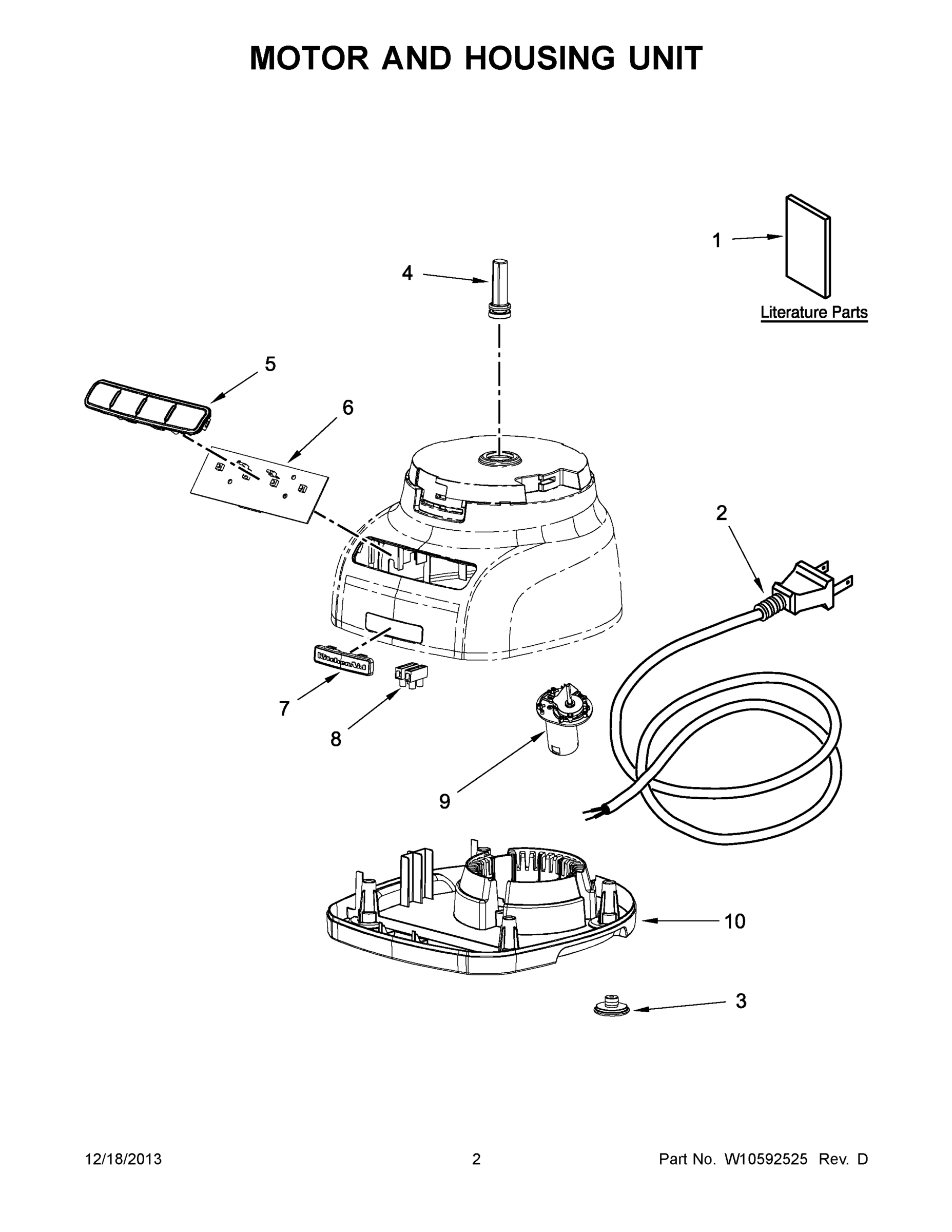 02 - MOTOR AND HOUSING UNIT