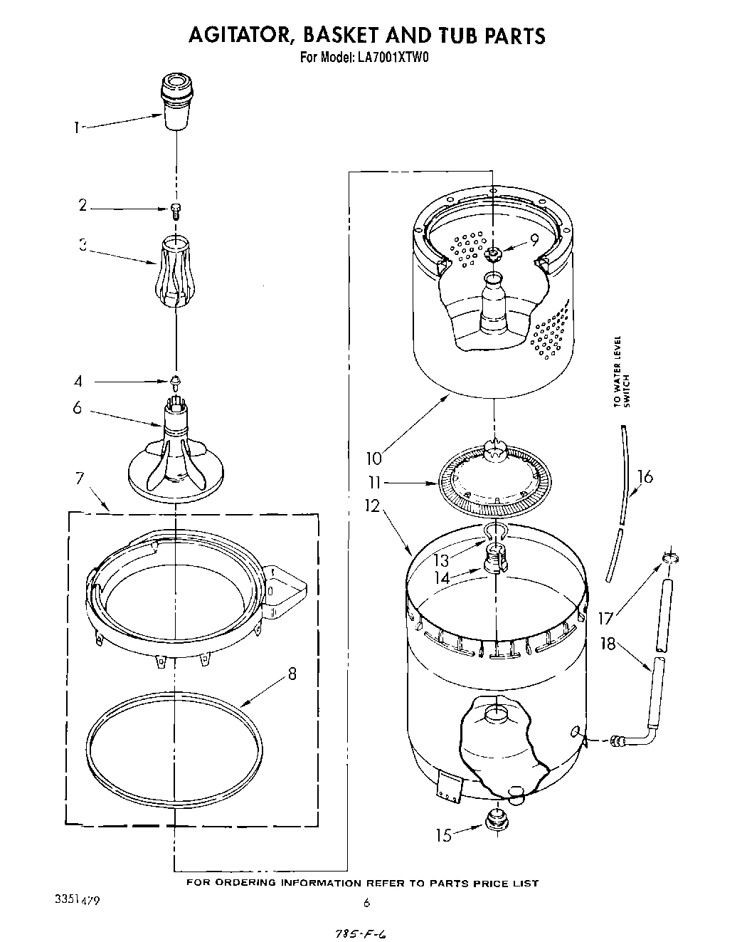 04 - AGITATOR, BASKET AND TUB