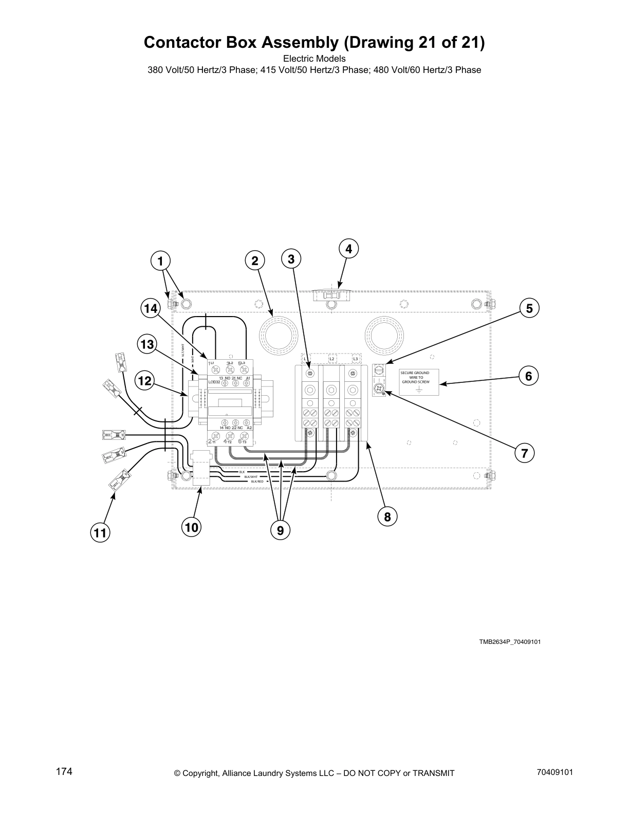 Contactor Box Assembly (Drawing 21 of 21)