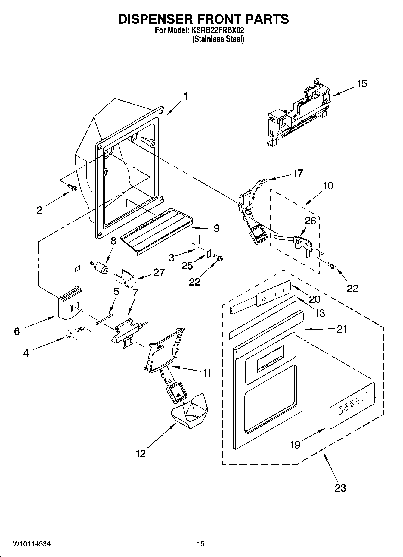 09 - DISPENSER FRONT PARTS