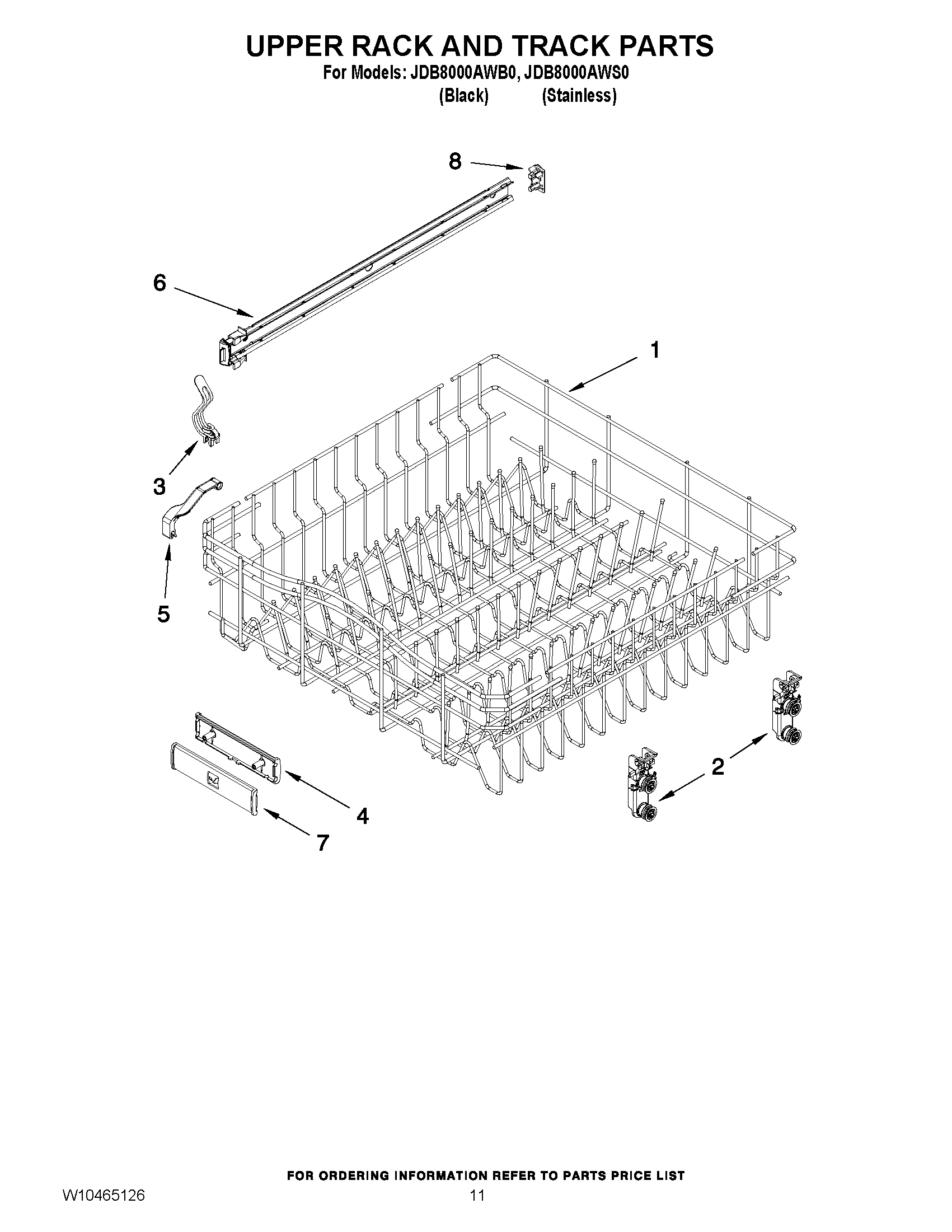 09 - UPPER RACK AND TRACK PARTS