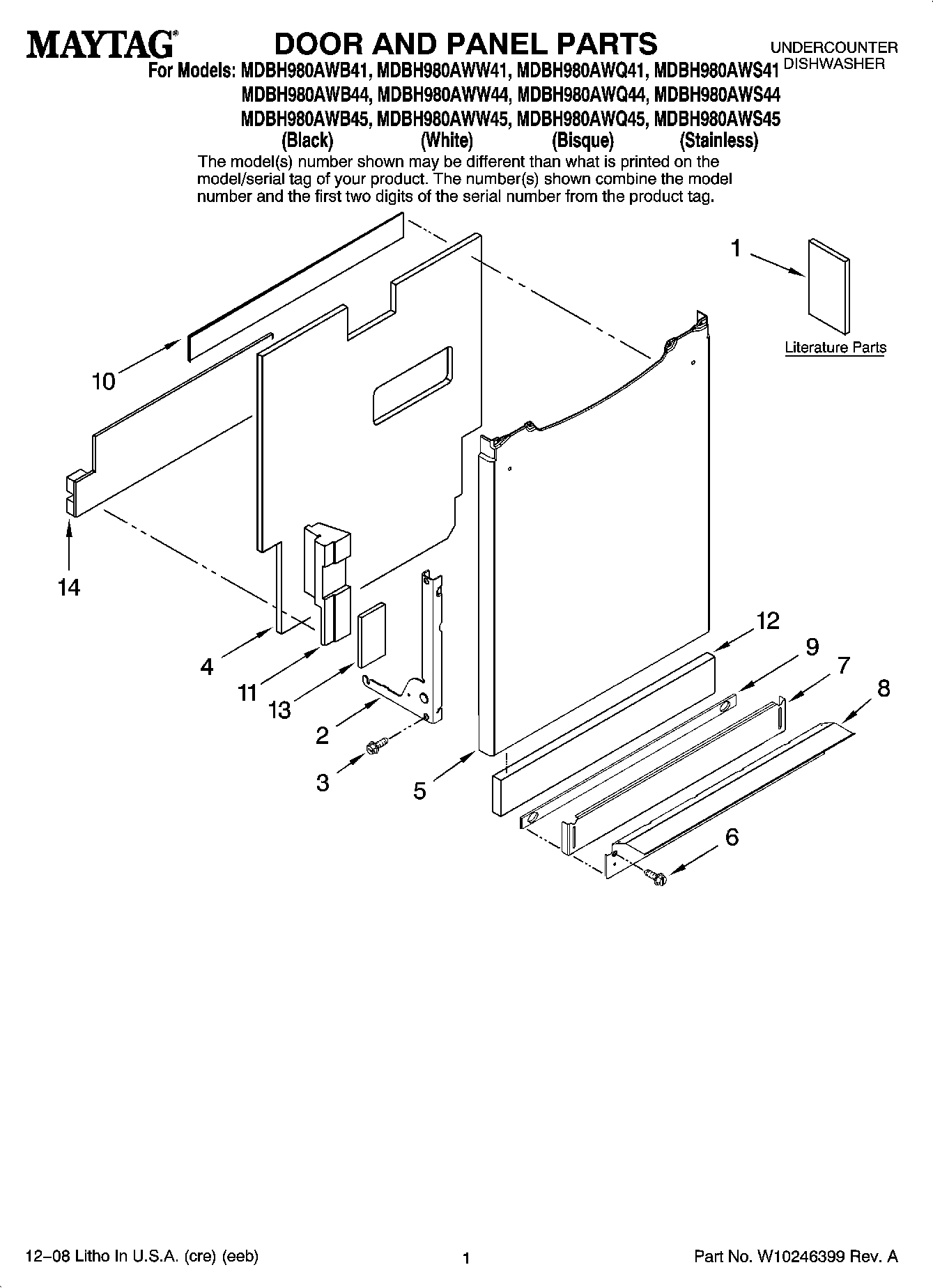 01 - DOOR AND PANEL PARTS