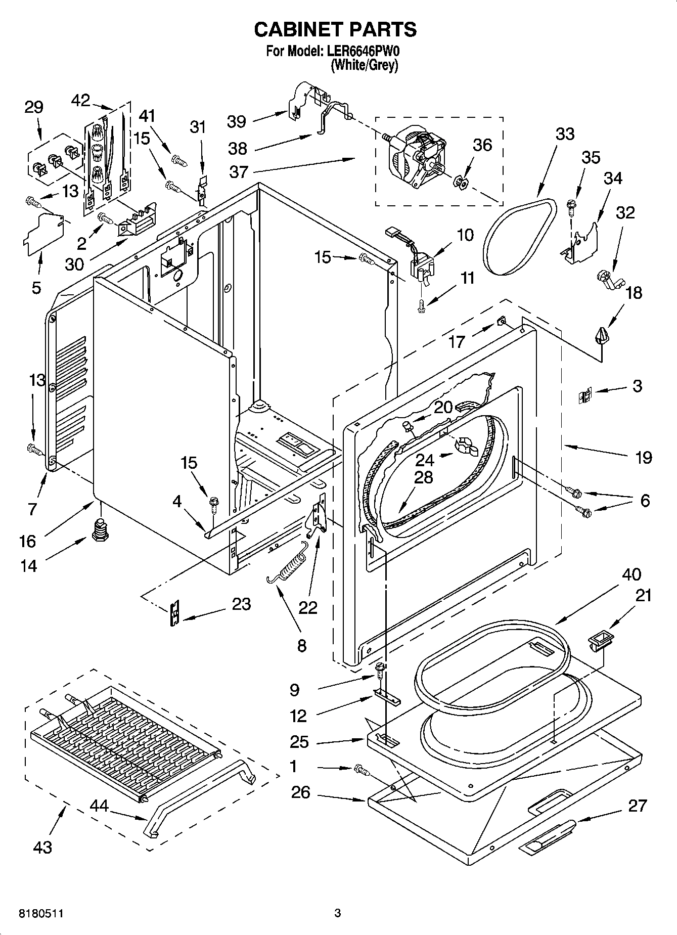 02 - CABINET PARTS