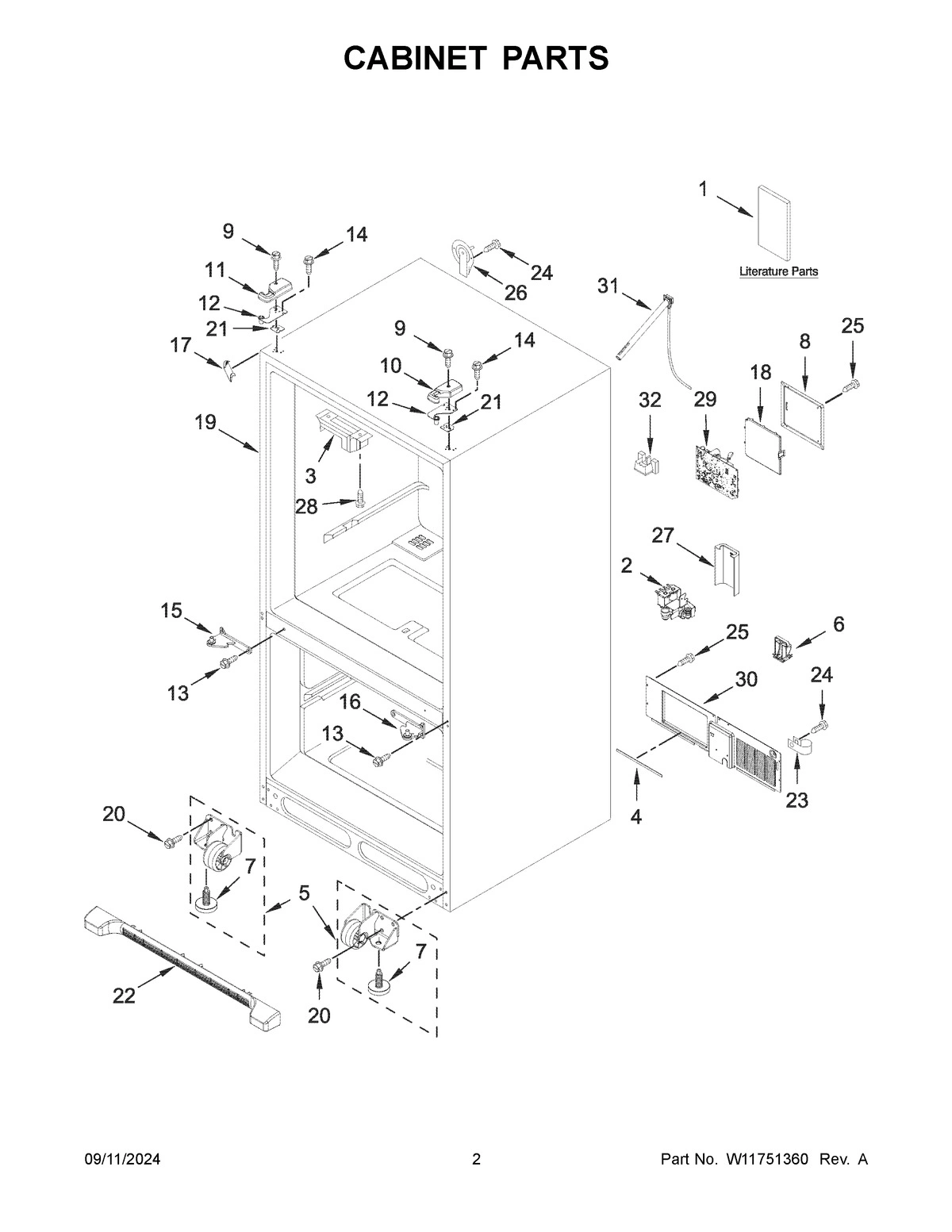 02 - CABINET PARTS