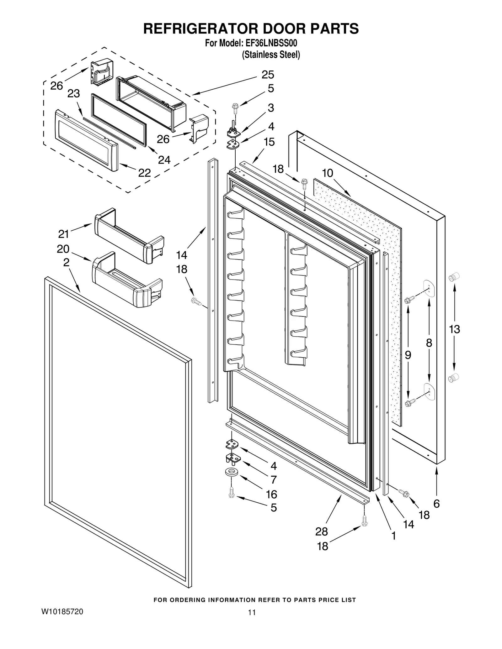 REFRIGERATOR DOOR PARTS