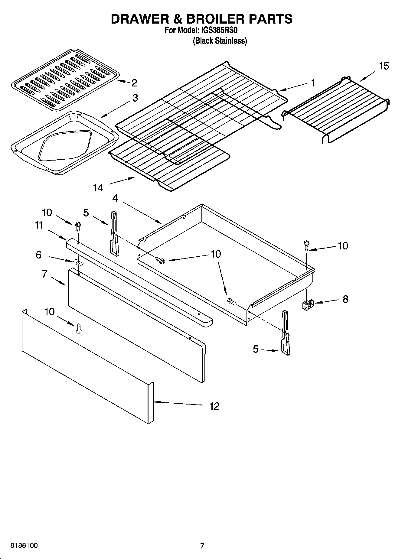 05 - DRAWER & BROILER PARTS