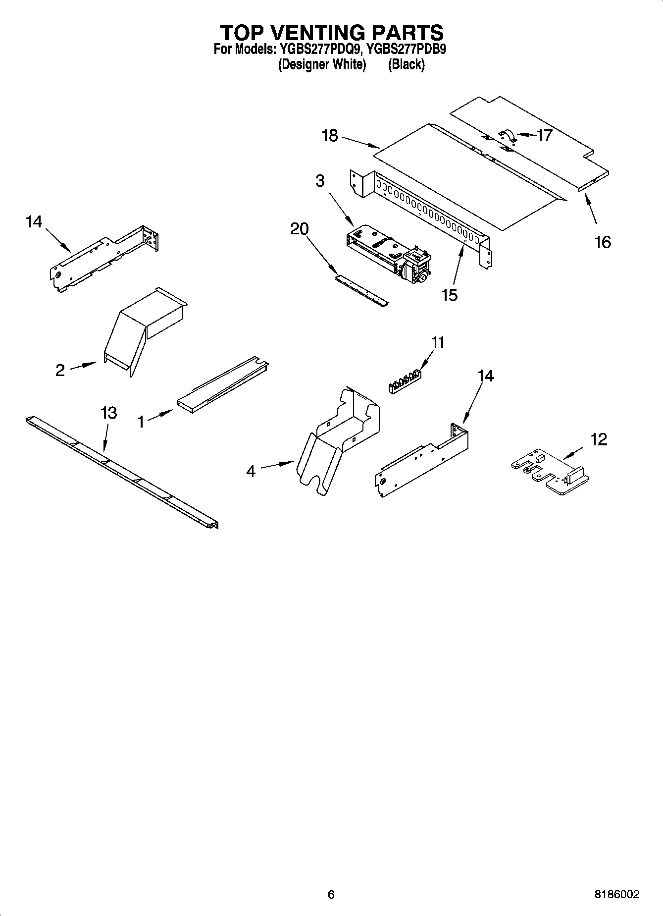 05 - TOP VENTING PARTS, OPTIONAL PARTS