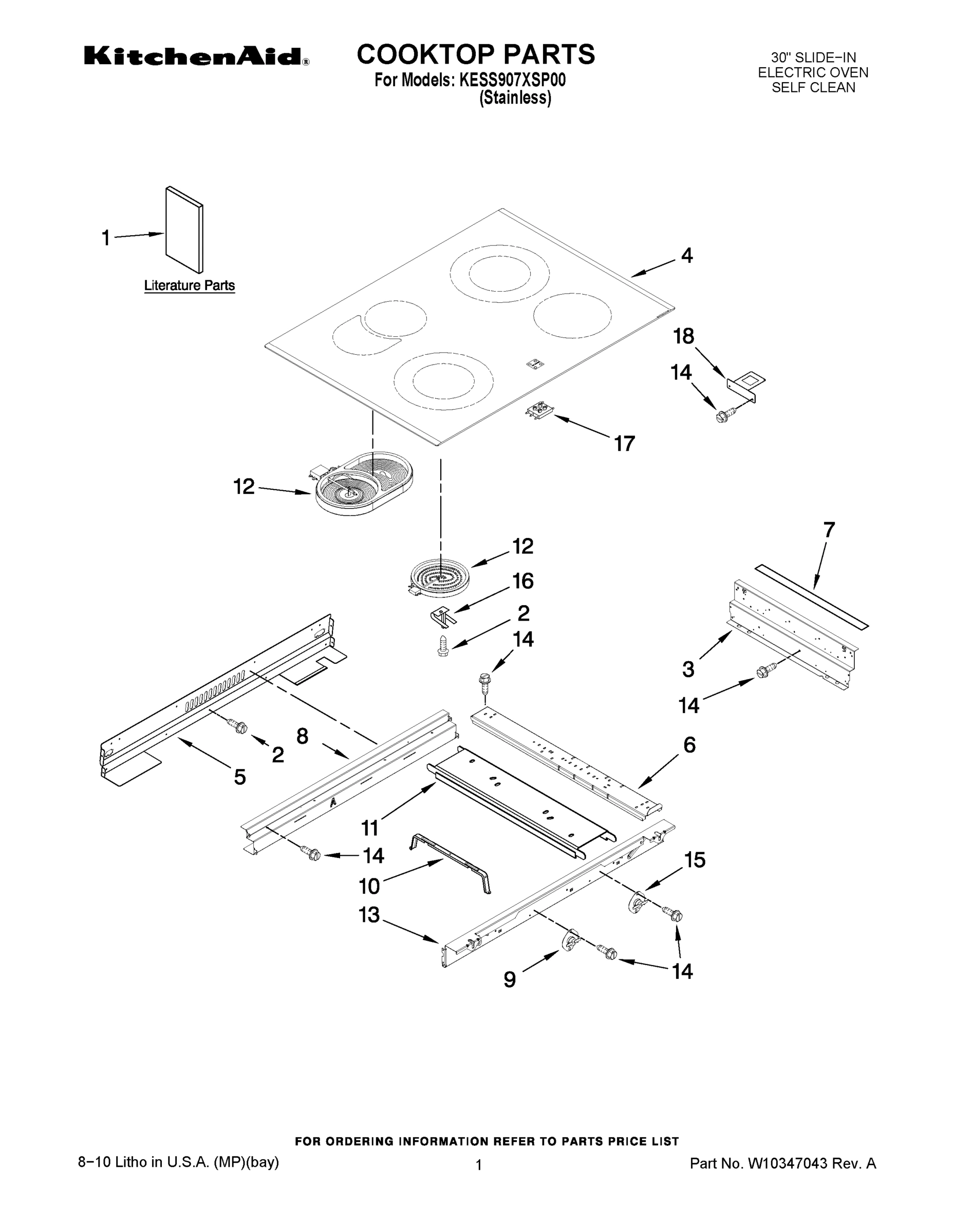 01 - COOKTOP PARTS