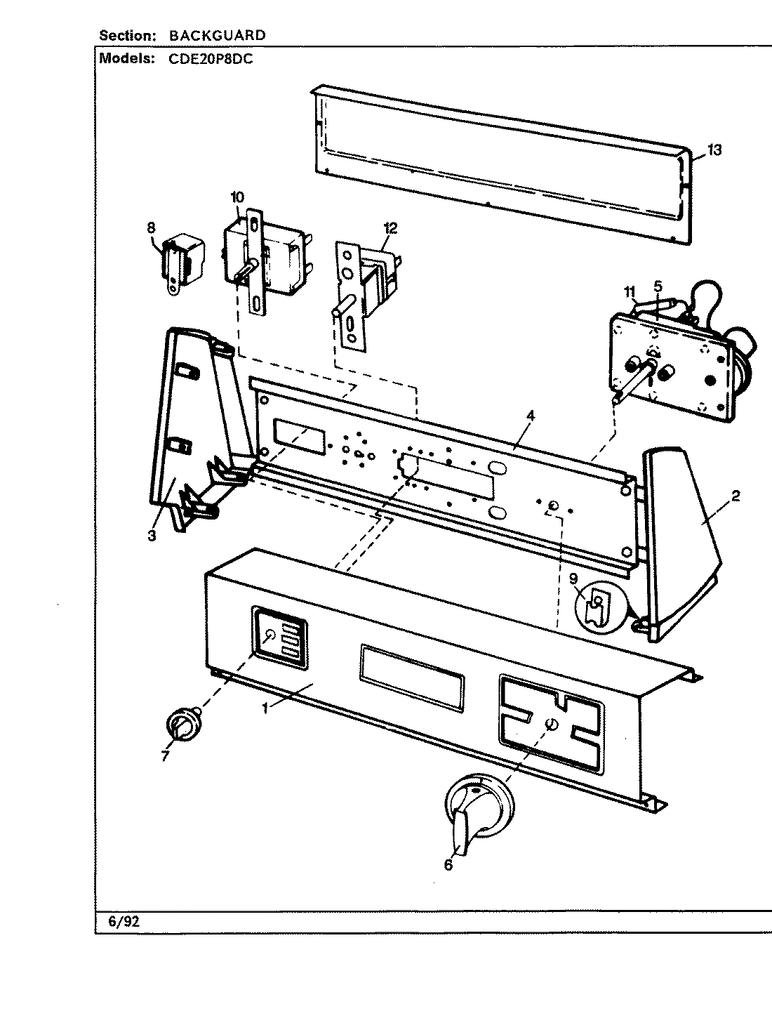 01 - CONTROL PANEL (CDE20P8DC)