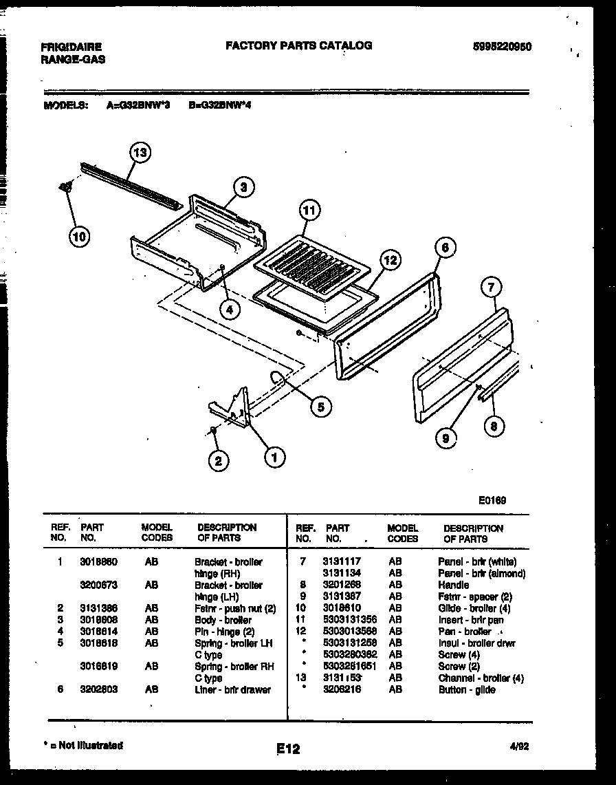 04 - BROILER DRAWER PARTS