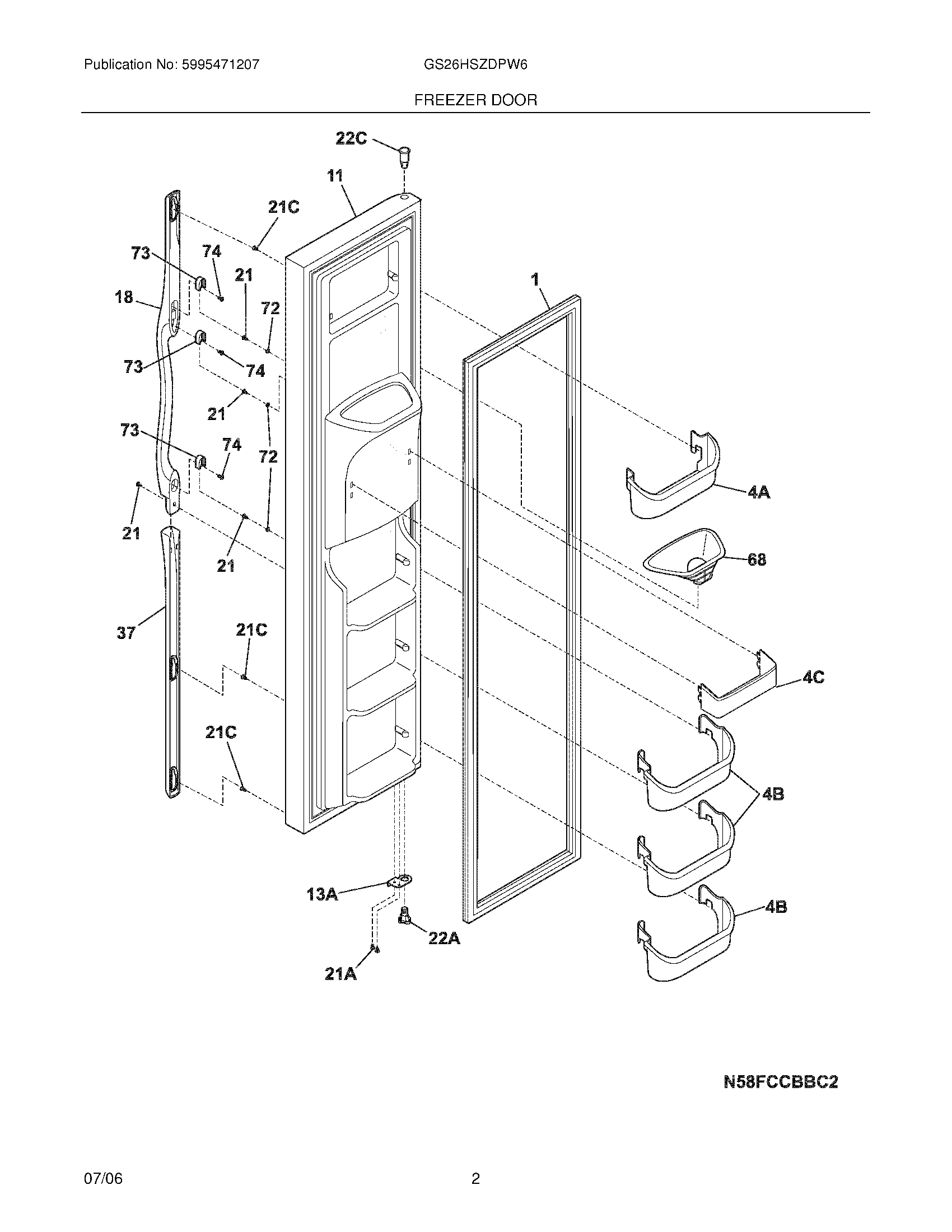 03 - FREEZER DOOR