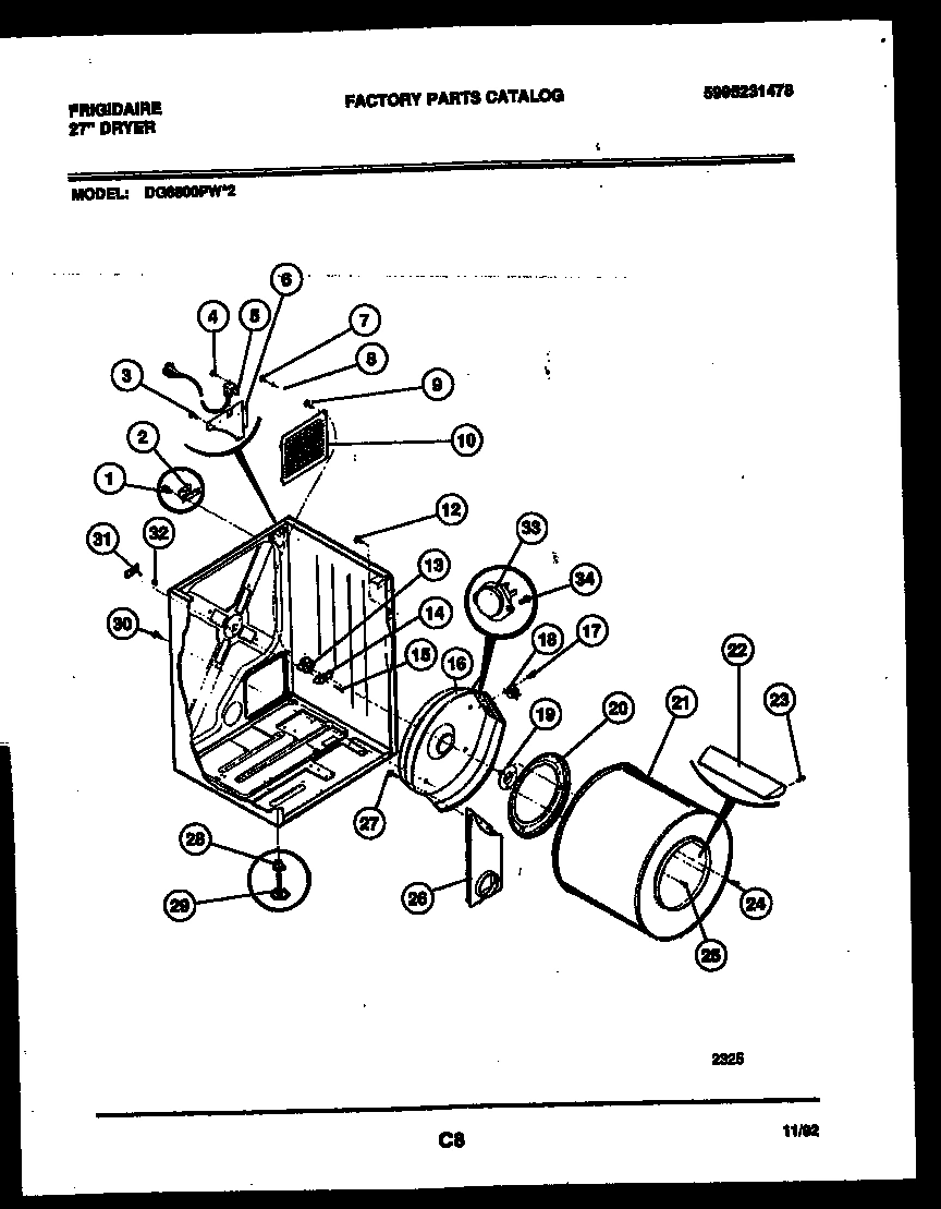 02 - CABINET AND COMPONENT PARTS