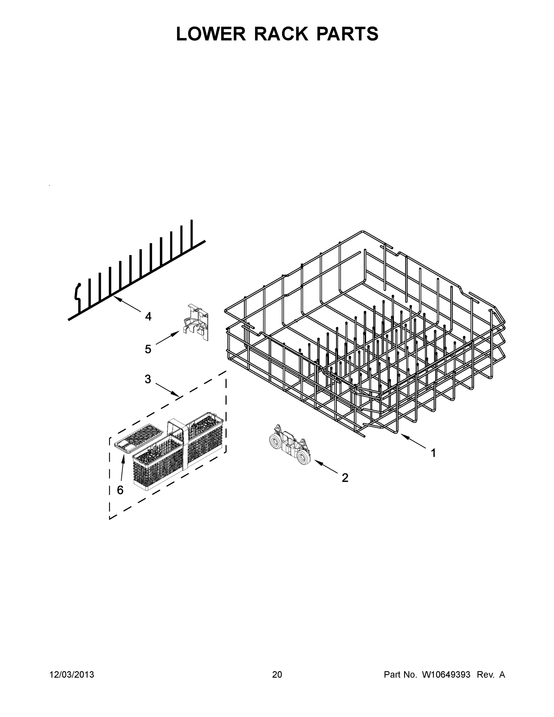 11 - LOWER RACK PARTS