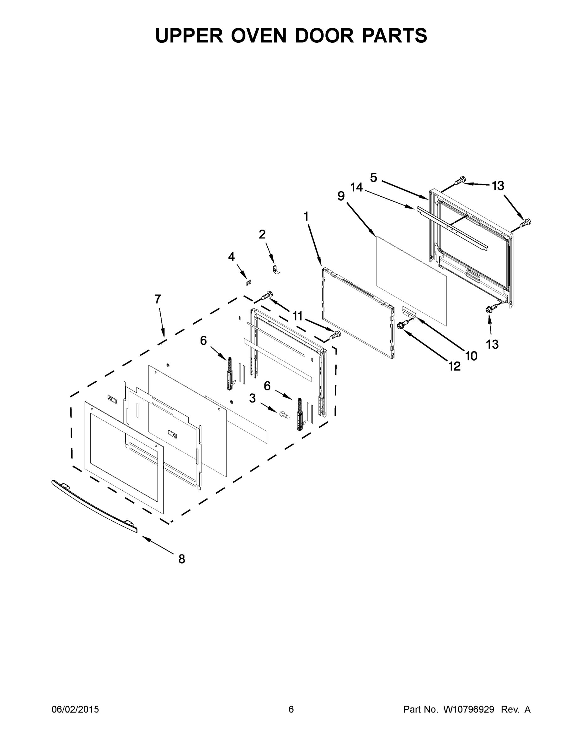 04 - UPPER OVEN DOOR PARTS