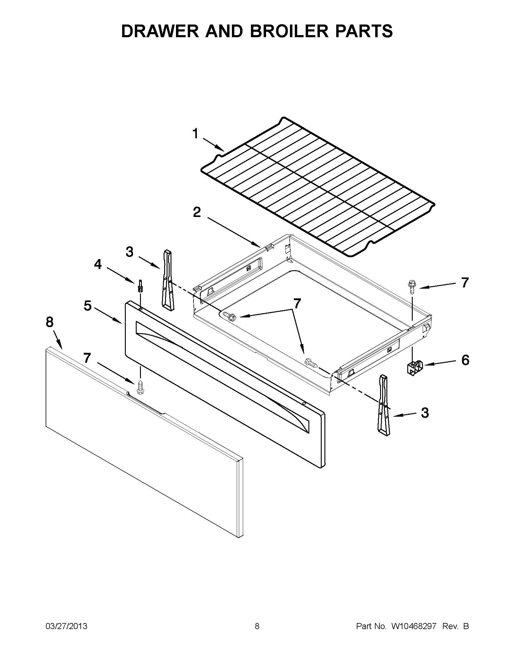 04 - DRAWER AND BROILER PARTS