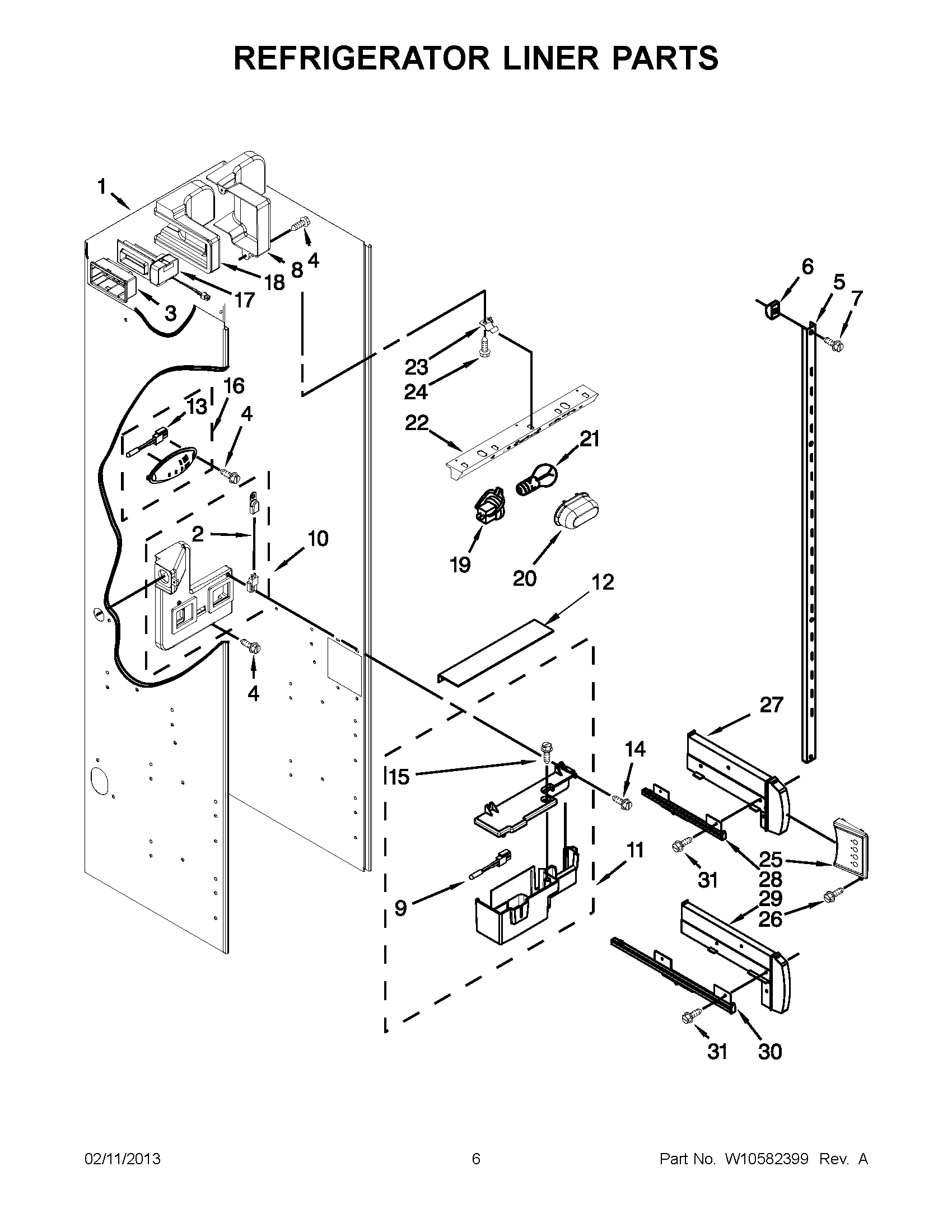 03 - REFRIGERATOR LINER PARTS