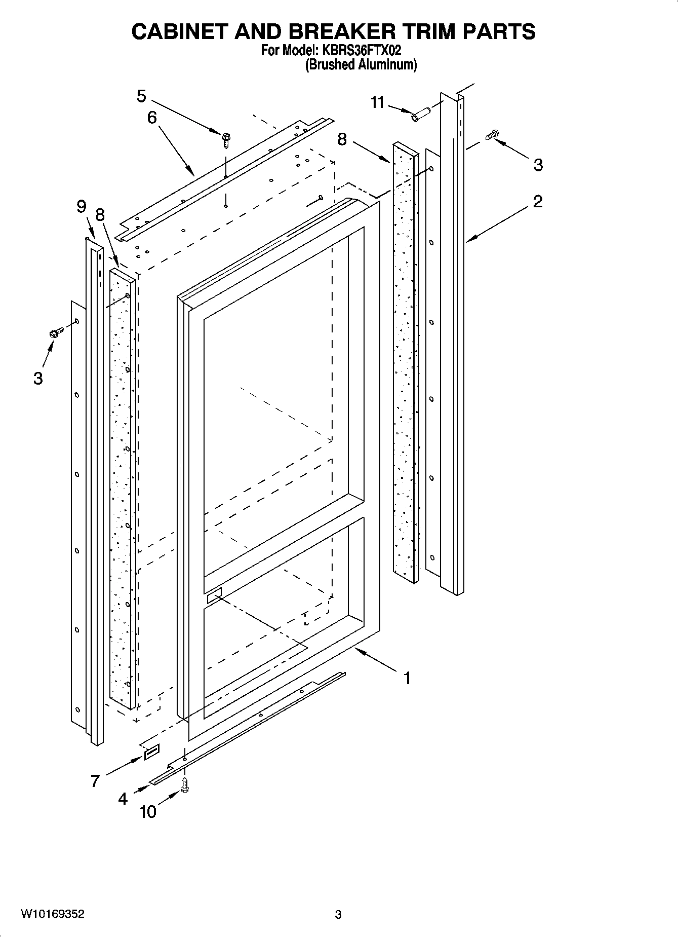 02 - CABINET AND BREAKER TRIM PARTS