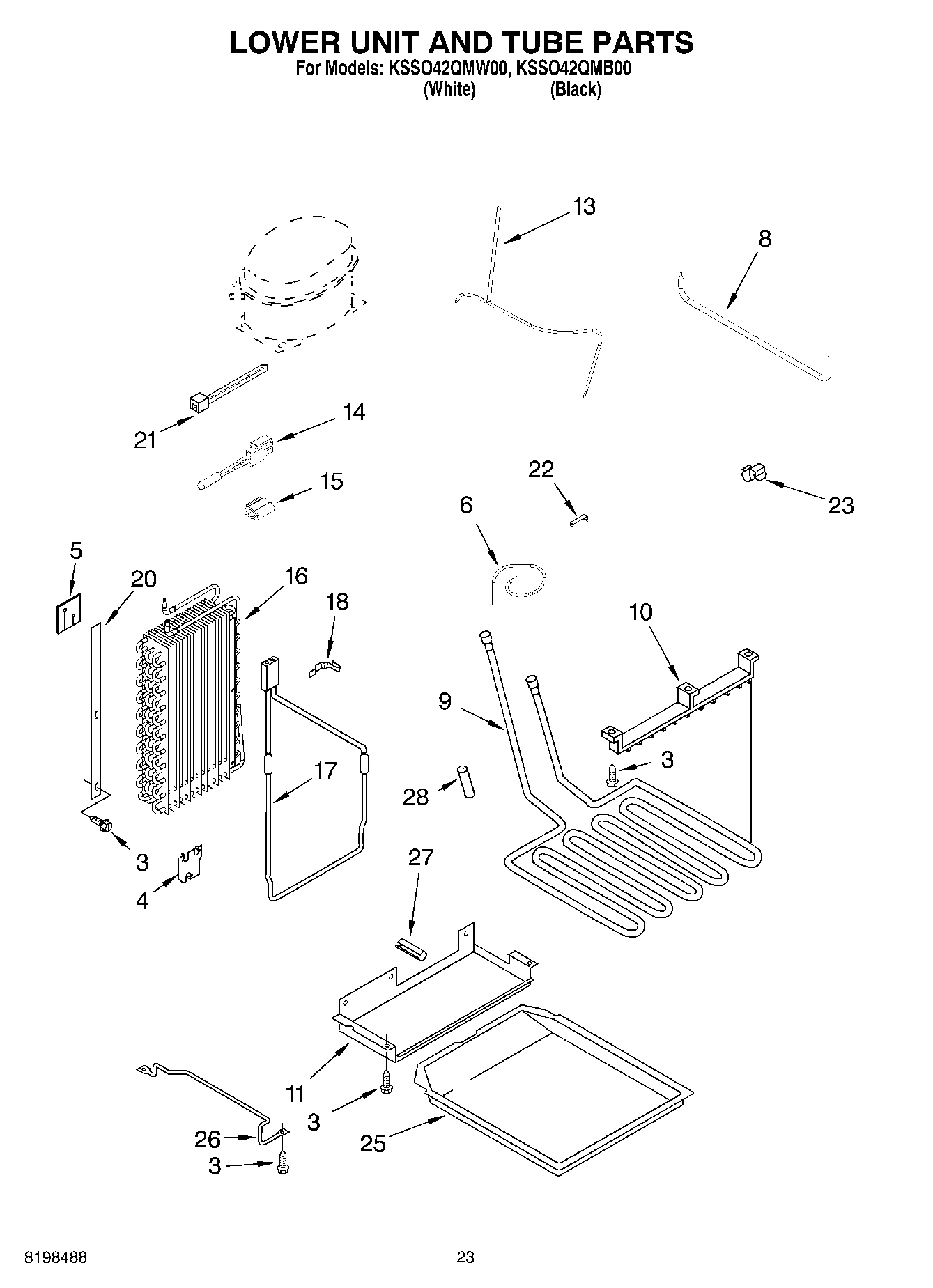 14 - LOWER UNIT AND TUBE PARTS