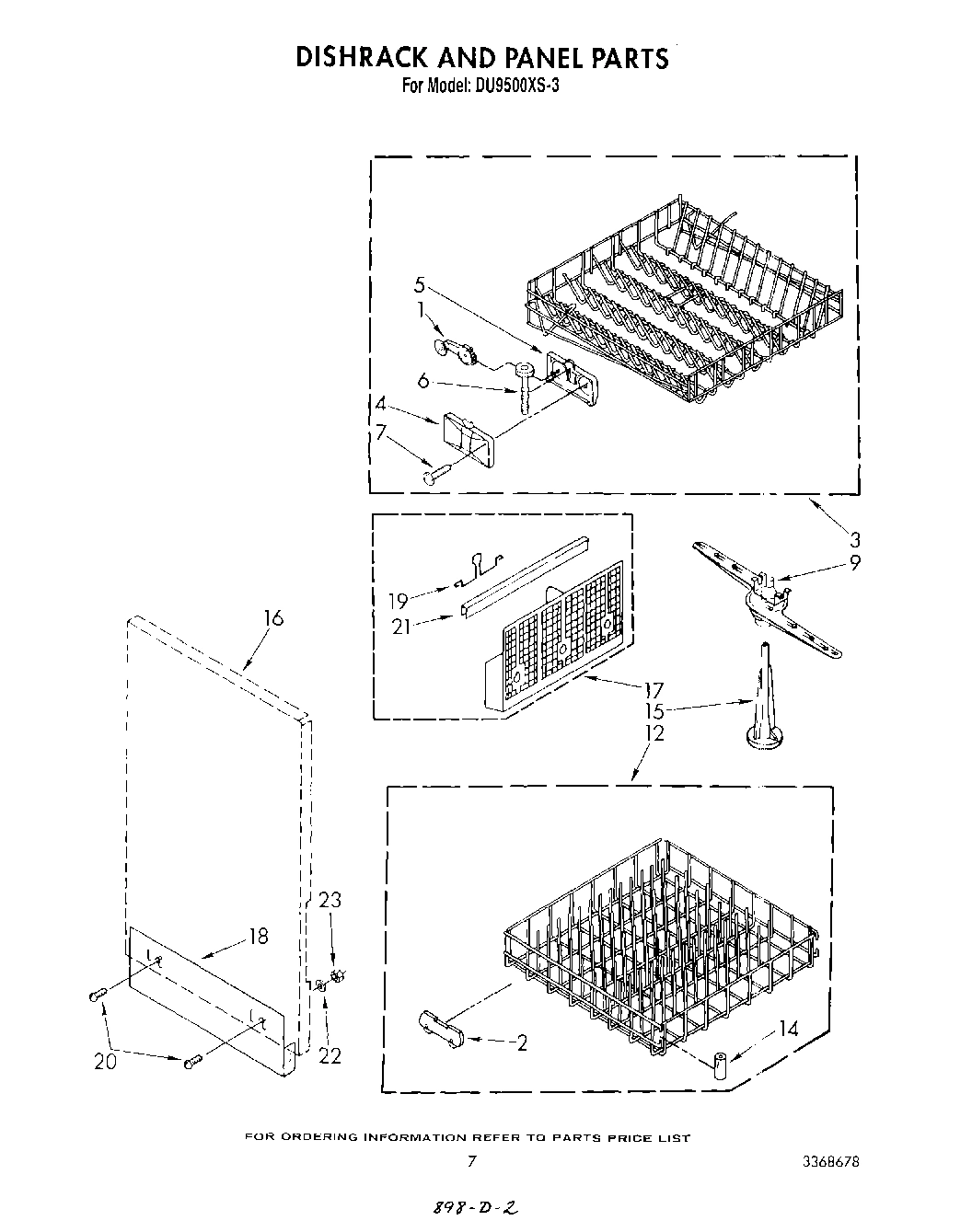 05 - DISH RACK AND PANEL