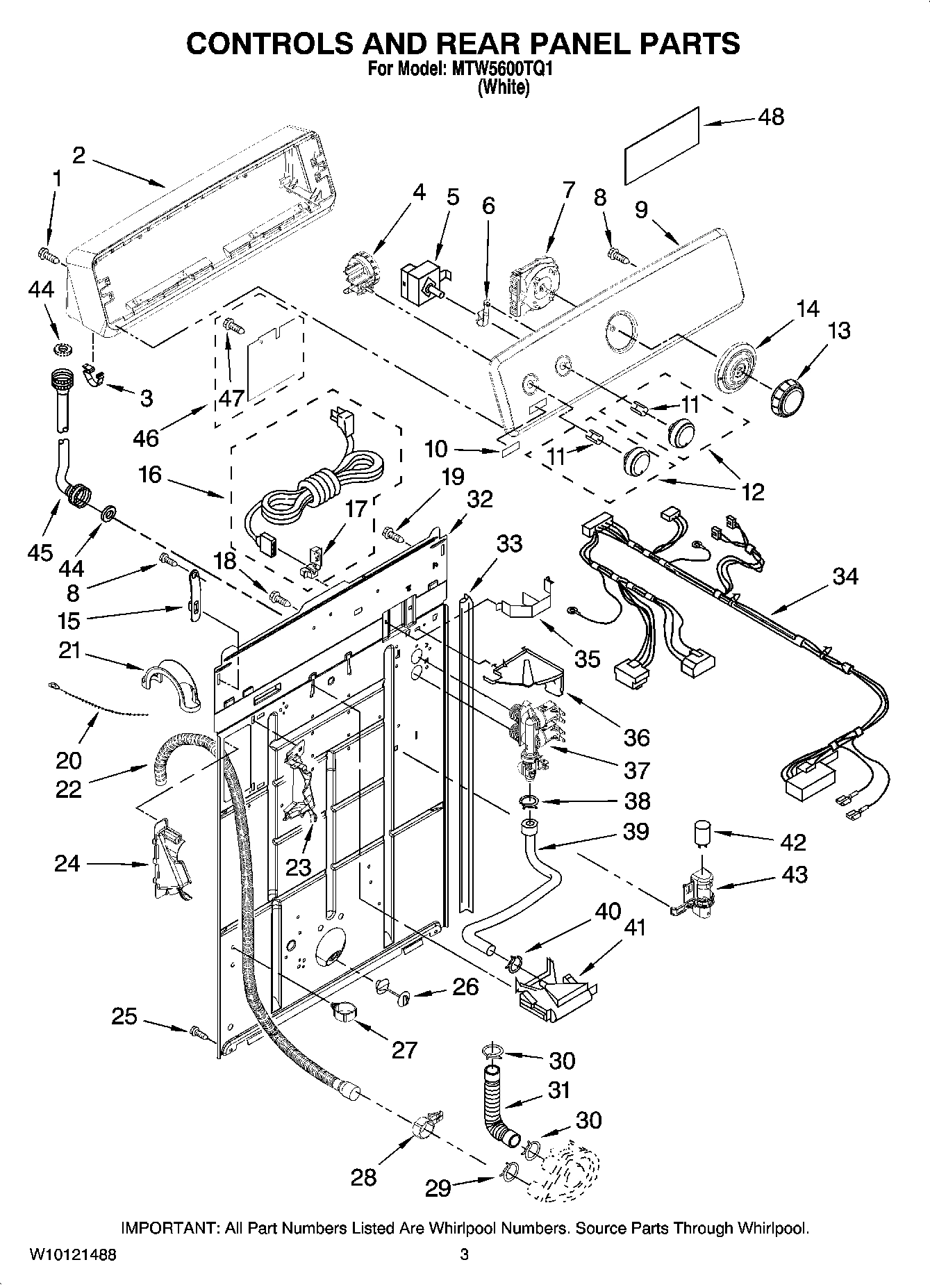 02 - CONTROLS AND REAR PANEL PARTS