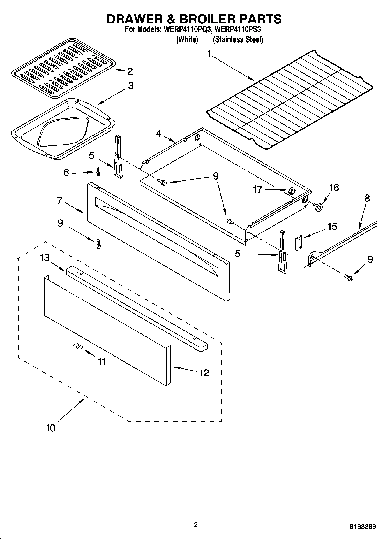 02 - DRAWER & BROILER PARTS