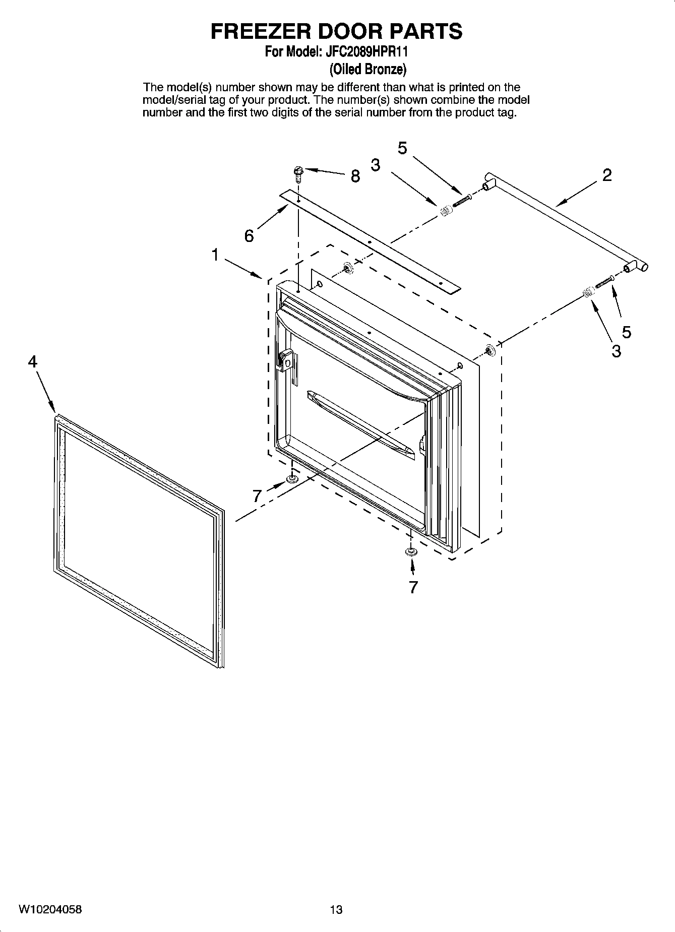 07 - FREEZER DOOR PARTS
