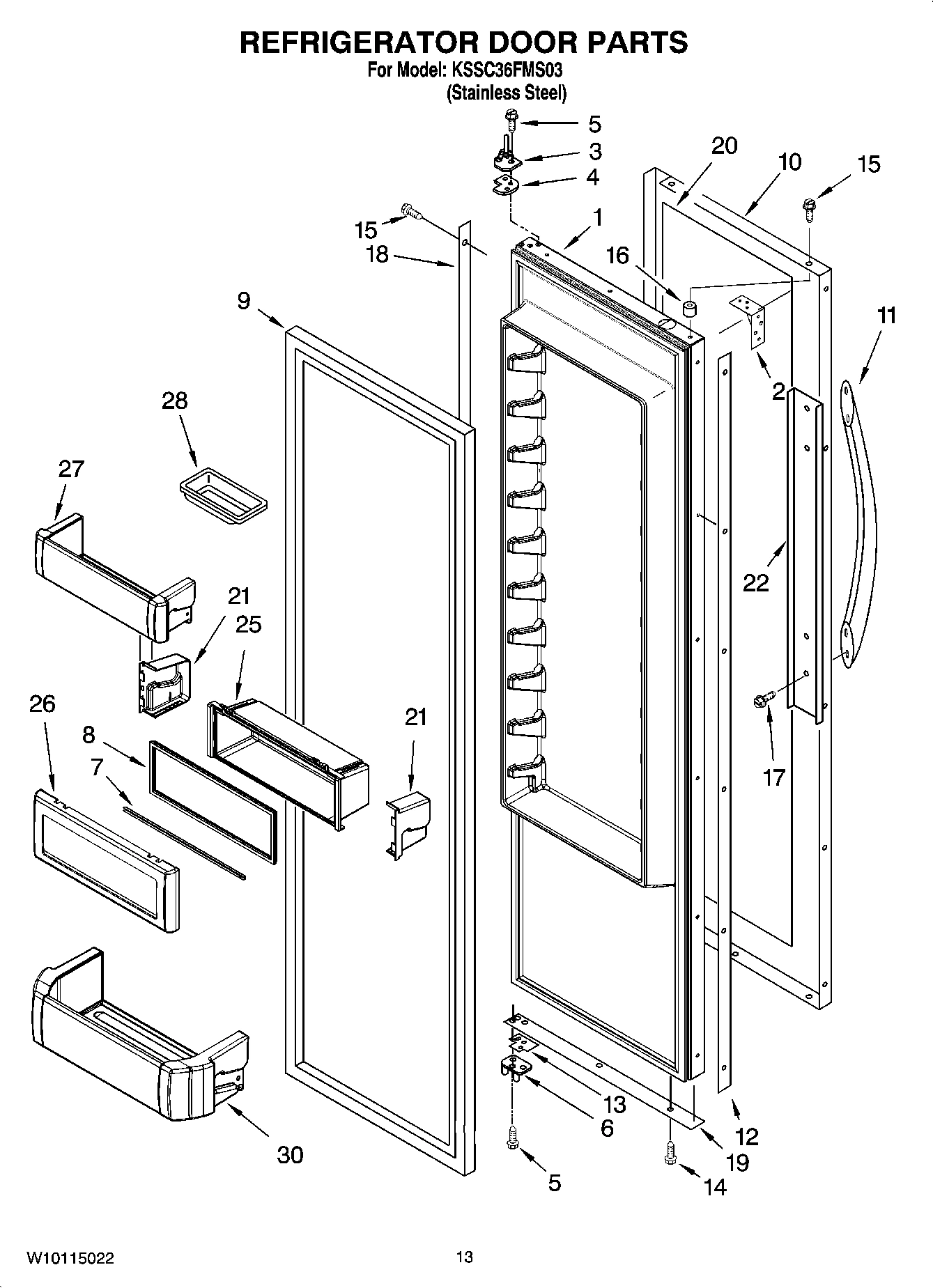 09 - REFRIGERATOR DOOR PARTS