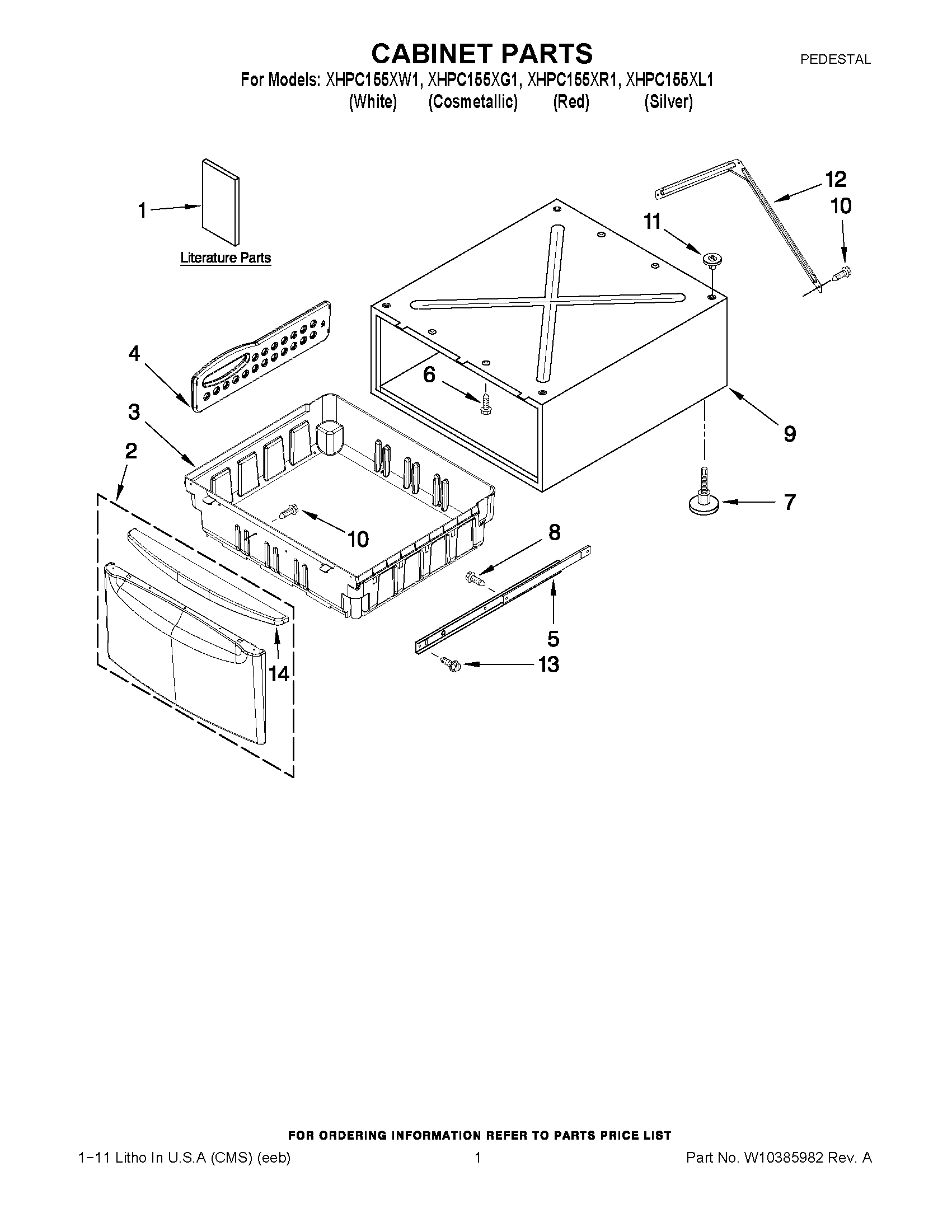01 - CABINET PARTS